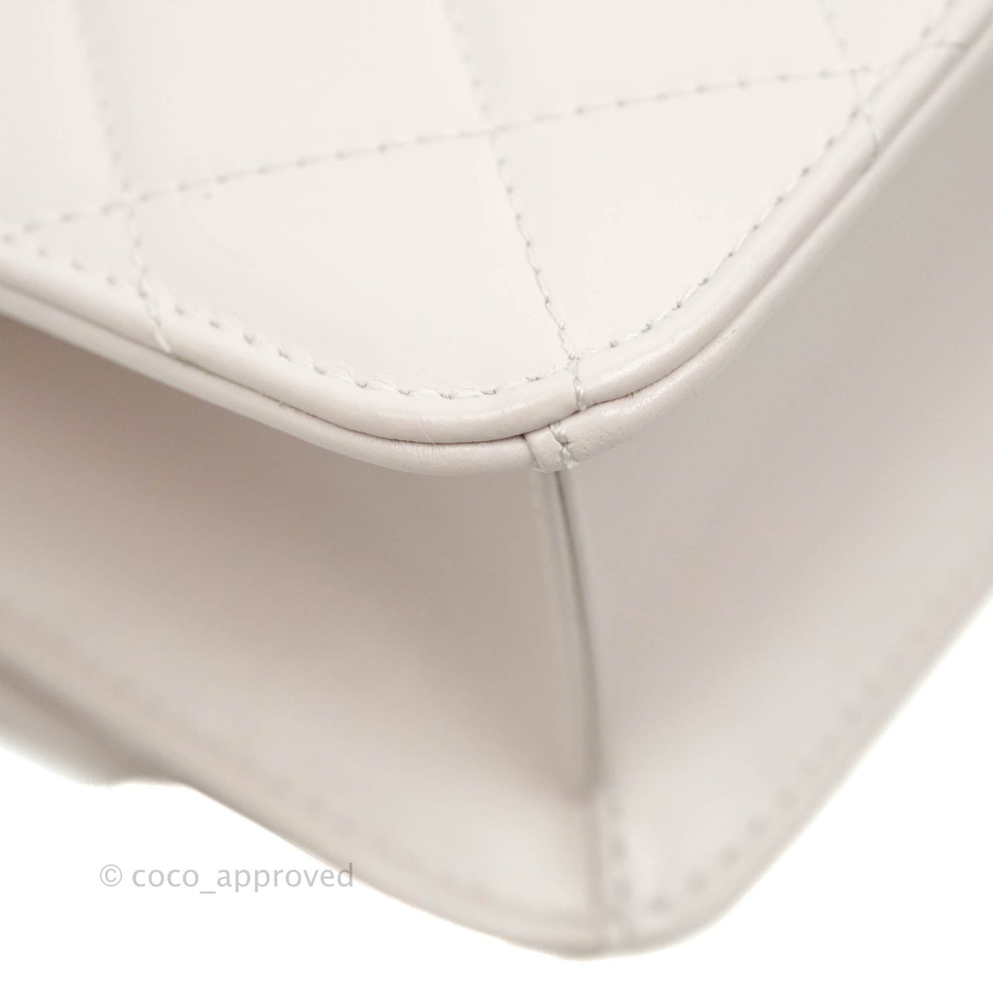 Chanel Mini Flap Light Lilac Glazed Calfskin Aged Gold Hardware