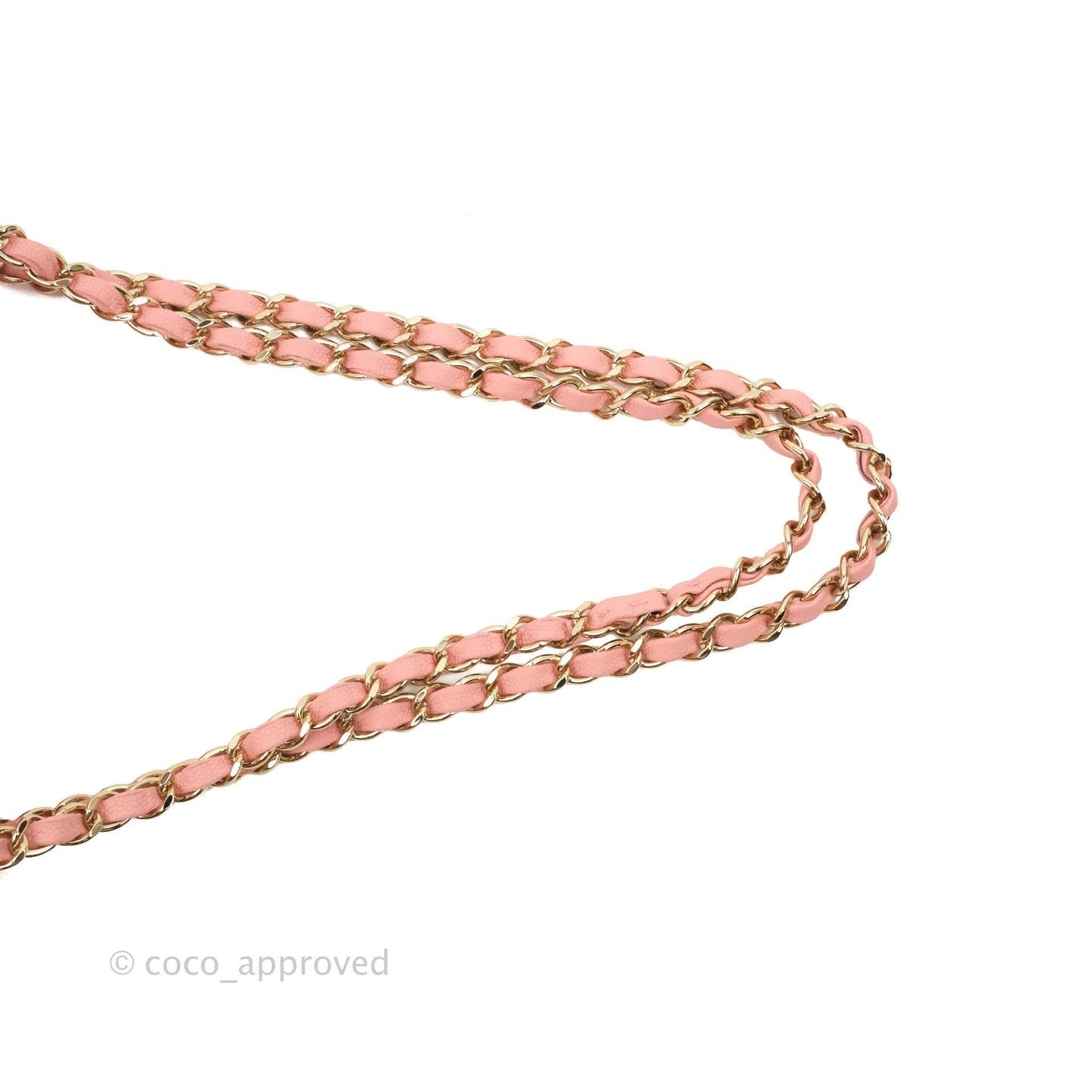 Chanel Classic Chevron S/M Small Double Flap Pink Caviar Gold Hardware