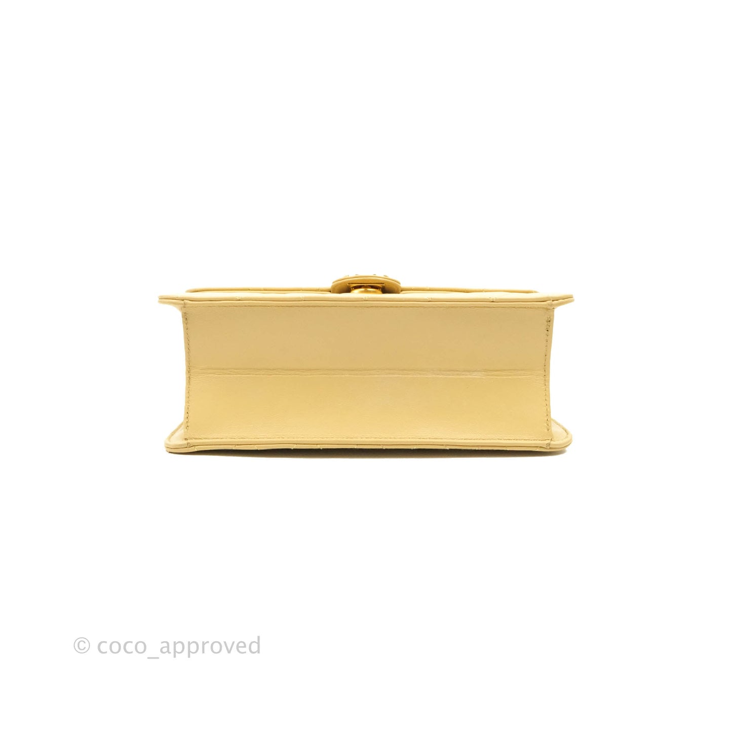 Chanel Vintage Single Flap Beige Lambskin 24K Gold Hardware