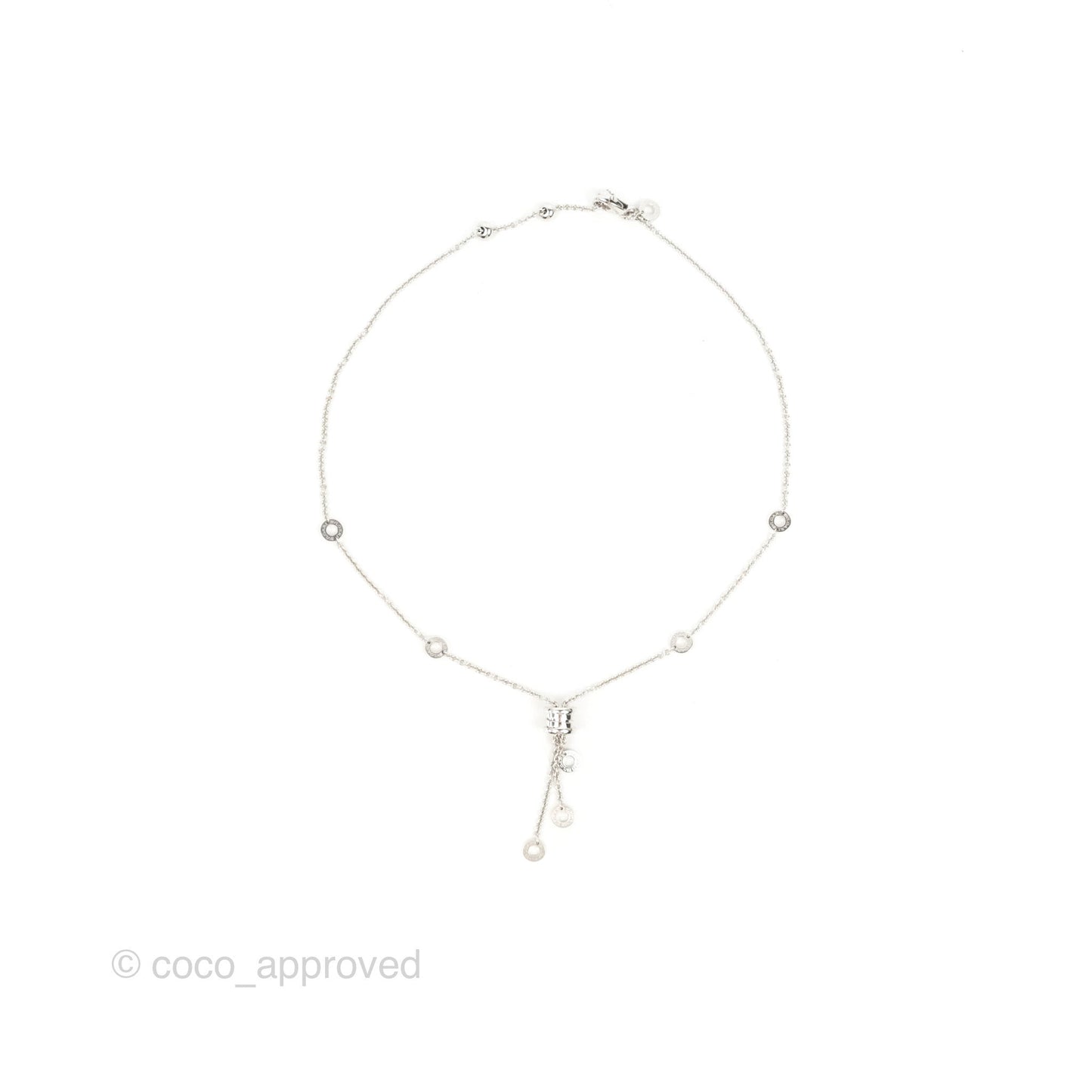 Bvlgari B.Zero1 Pendant Necklace White Gold