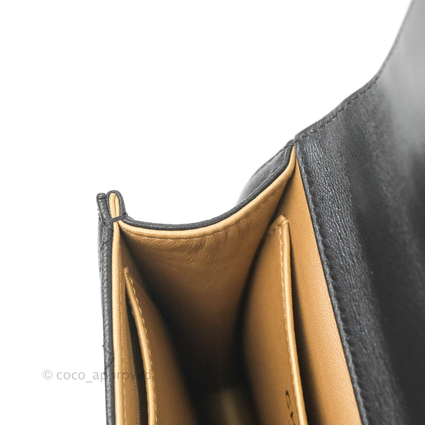 Chanel Quilted Chic Pearls Flap Black Goatskin Aged Gold Hardware