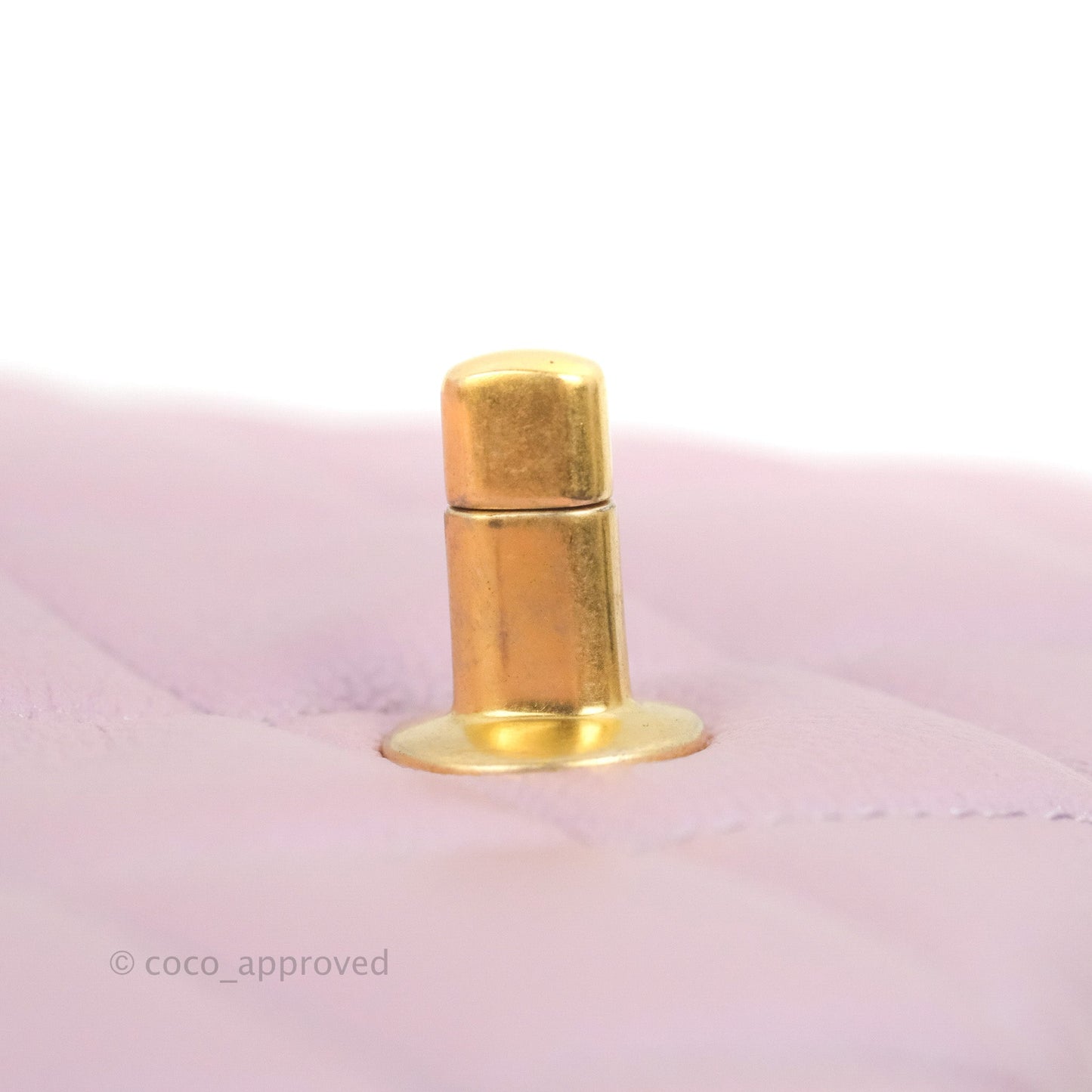 Chanel Quilted My Perfect Mini Iridescent Lilac Caviar Aged Gold Hardware 21K