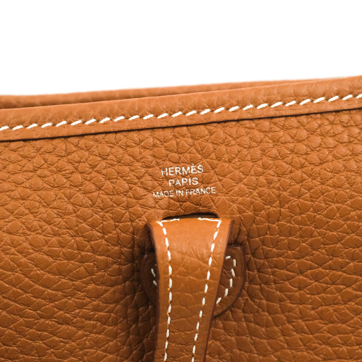 Hermès Mini Evelyne 16 Gold Clemence Palladium Hardware