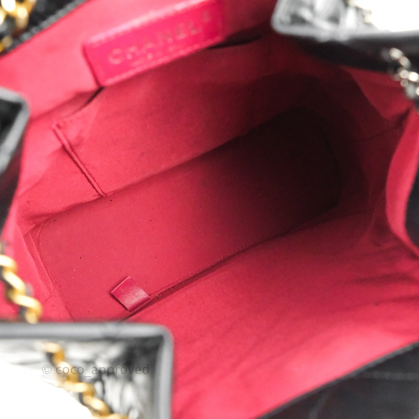 Chanel Medium Gabrielle Backpack Black Aged Calfskin