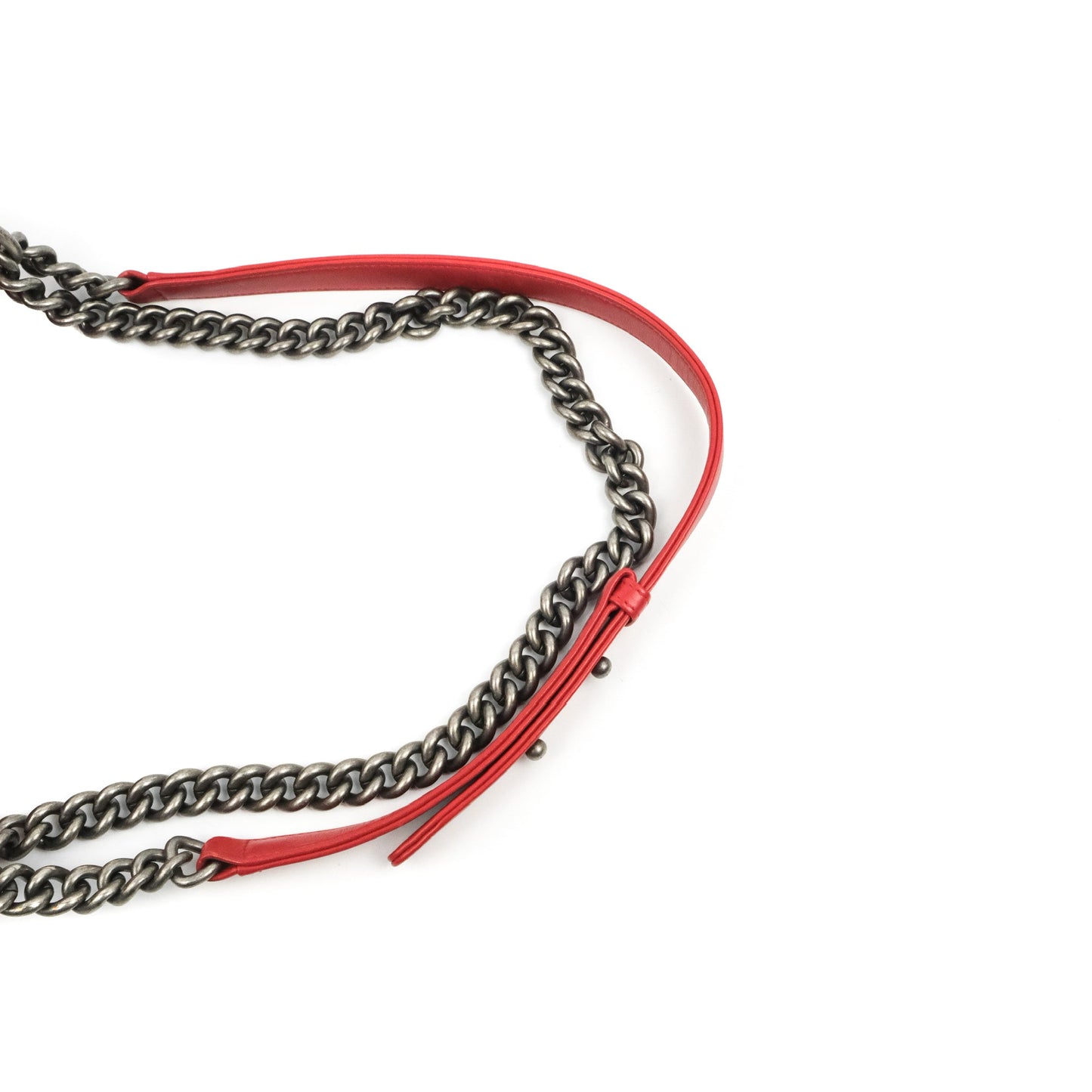 Chanel Medium Boy Chevron Red Calfskin Ruthenium Hardware