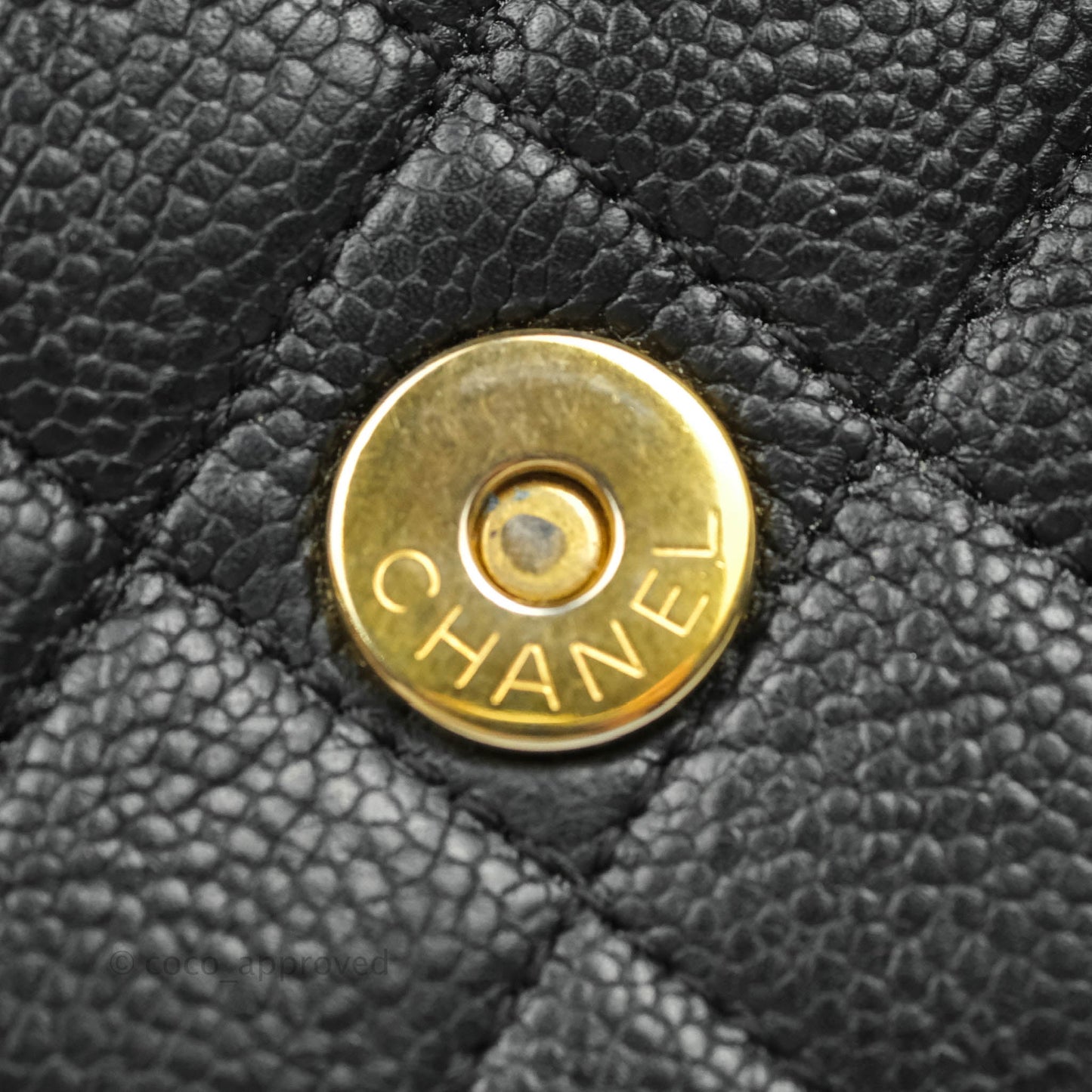 Chanel Quilted Small CC Filigree Flap Black Caviar