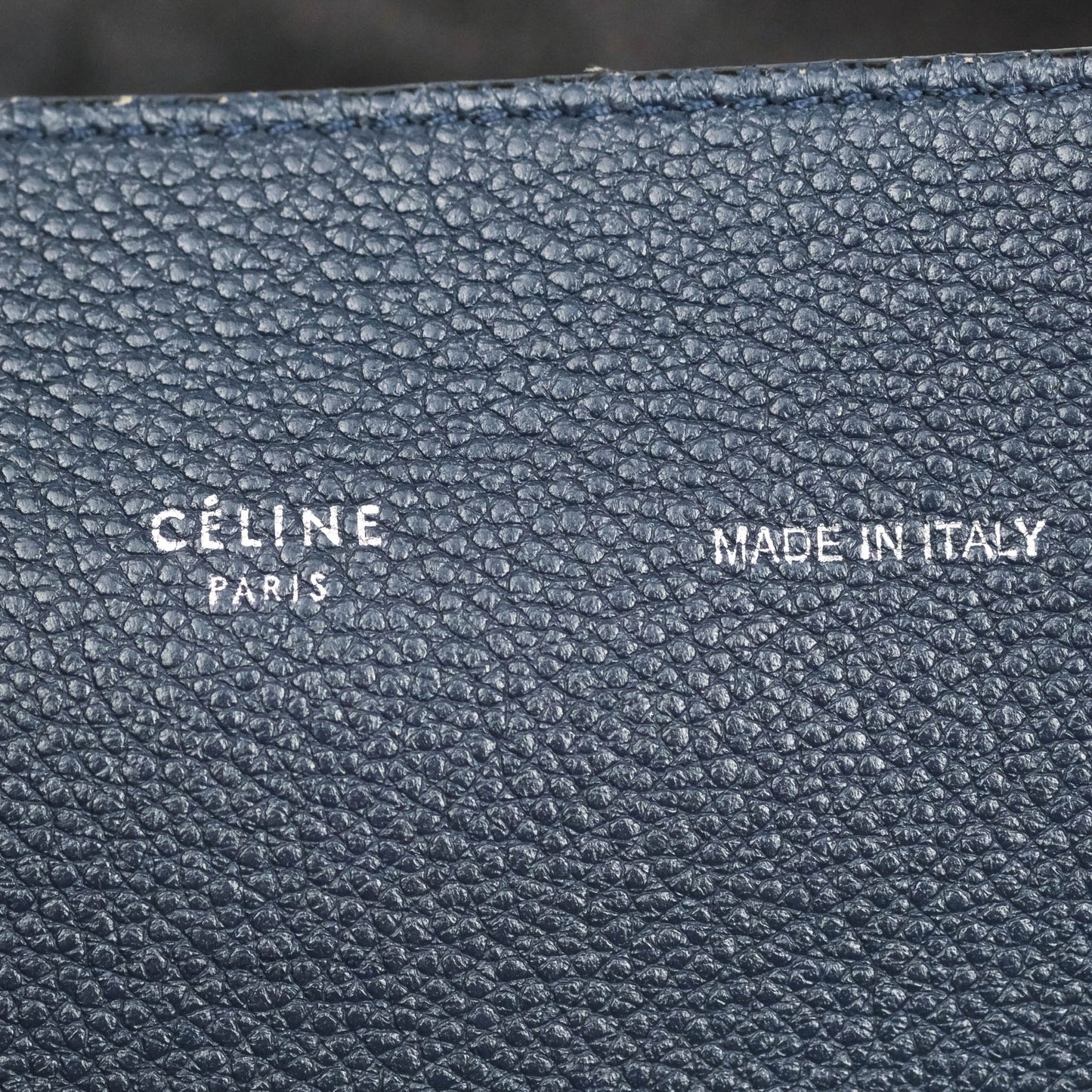 Celine Small Cabas Phantom Soft Grained Calfskin Dark Navy