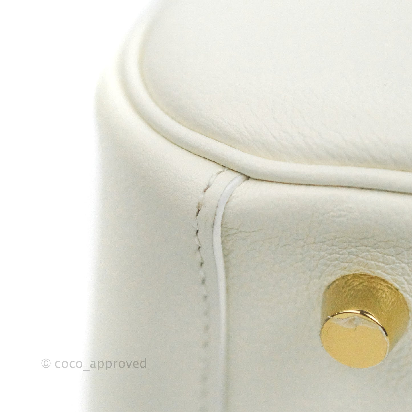 Hermès Lindy 26 Evercolor Blanc Gold Hardware