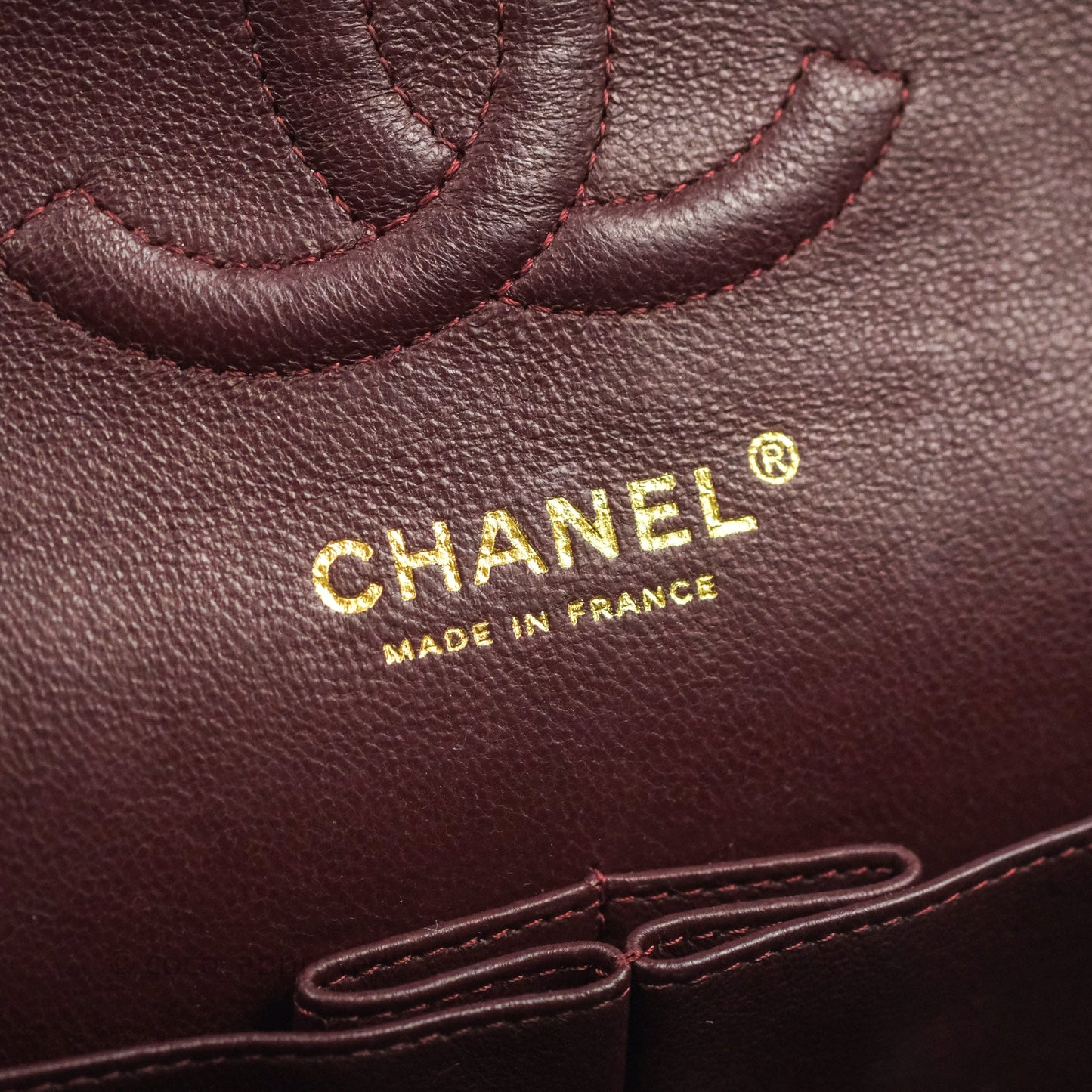 Chanel Classic M/L Medium Double Flap Black Lambskin Gold Hardware