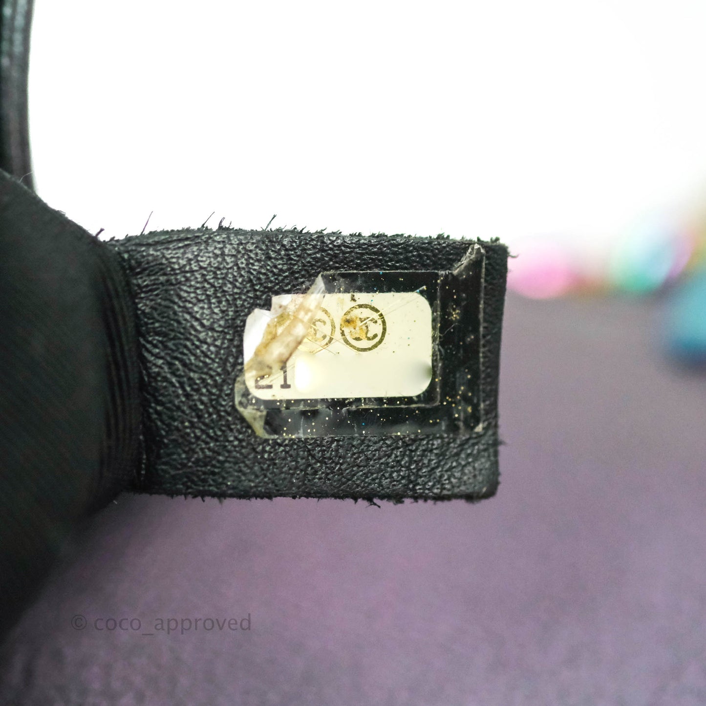 Chanel Medium Boy Bag Iridescent Purple Calfskin Mermaid Rainbow Hardware