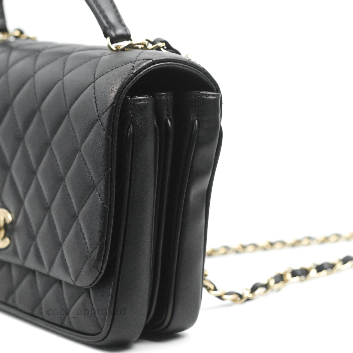 Chanel Quilted Small Citizen Chic Flap Black Lambskin Gold Hardware