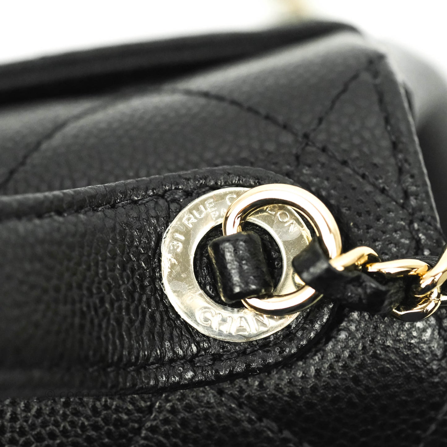 Chanel Small Business Affinity Flap Bag Black Caviar Gold Hardware
