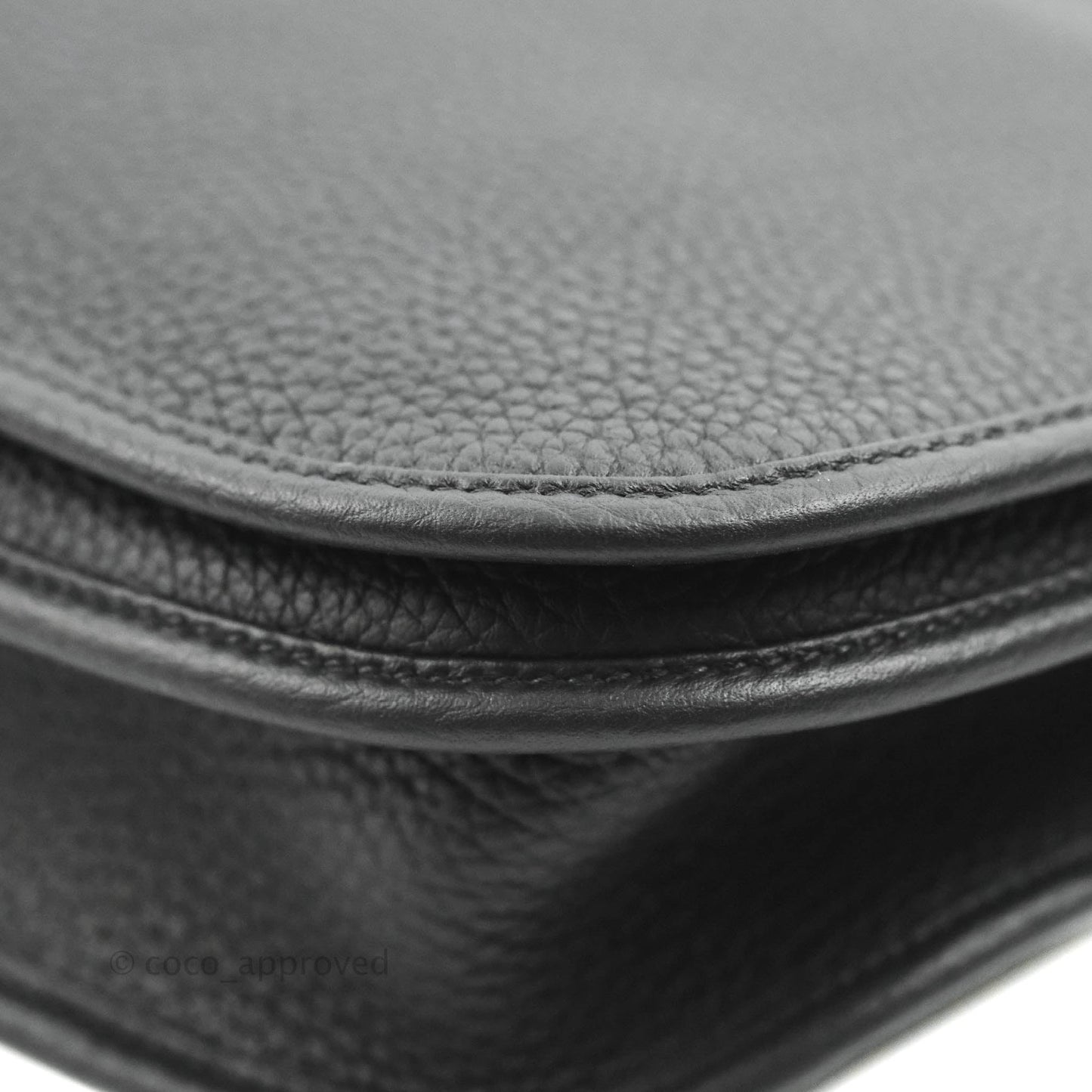 Hermes Evelyne III 29 Black Clemence Gold Hardware