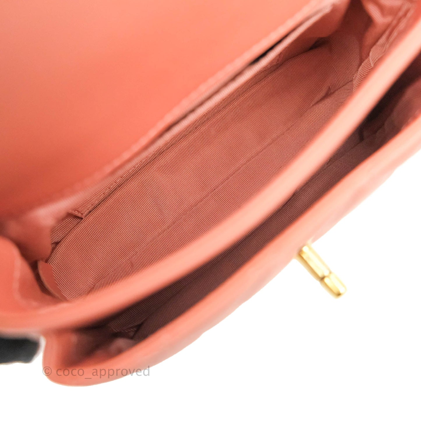 Chanel Mini Flap Bag With Top Handle Pink Lambskin Gold Hardware 20C