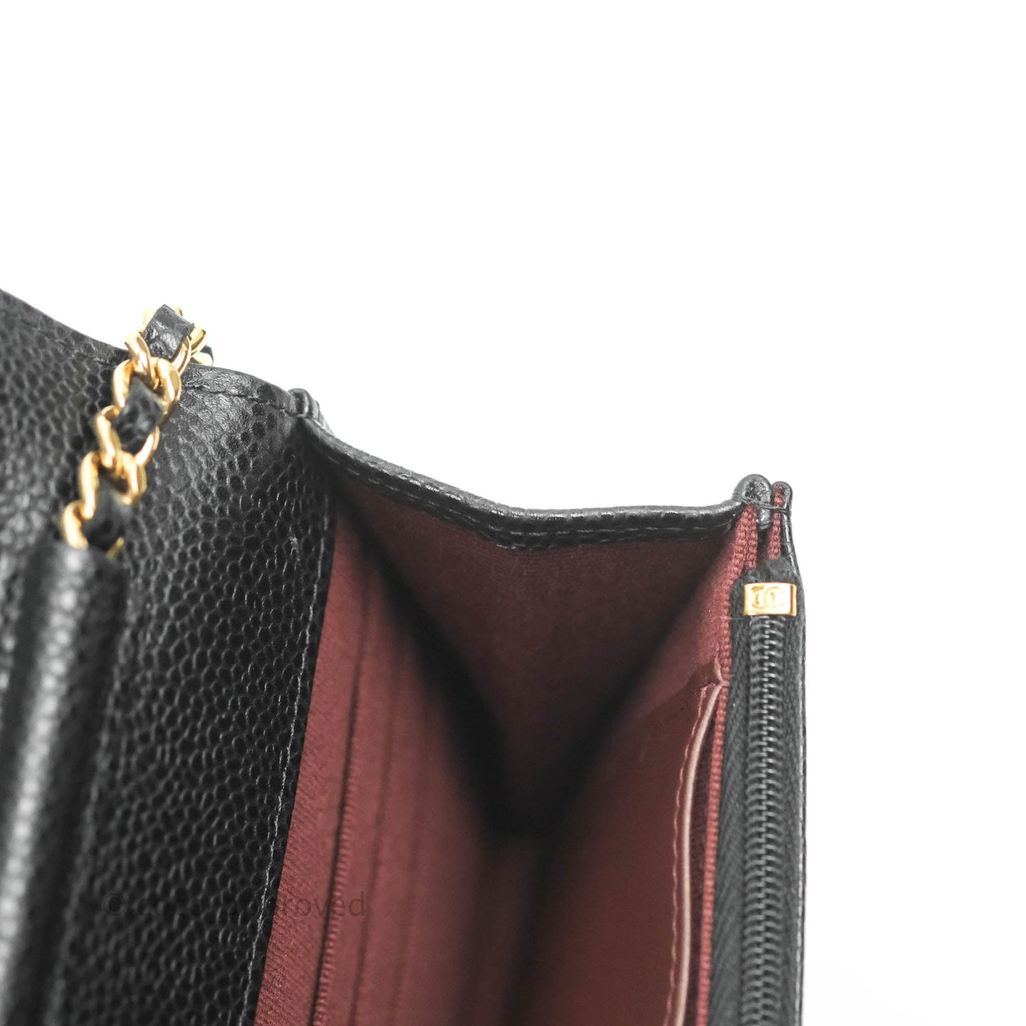 Chanel Quilted Classic WOC Black Caviar Gold Hardware