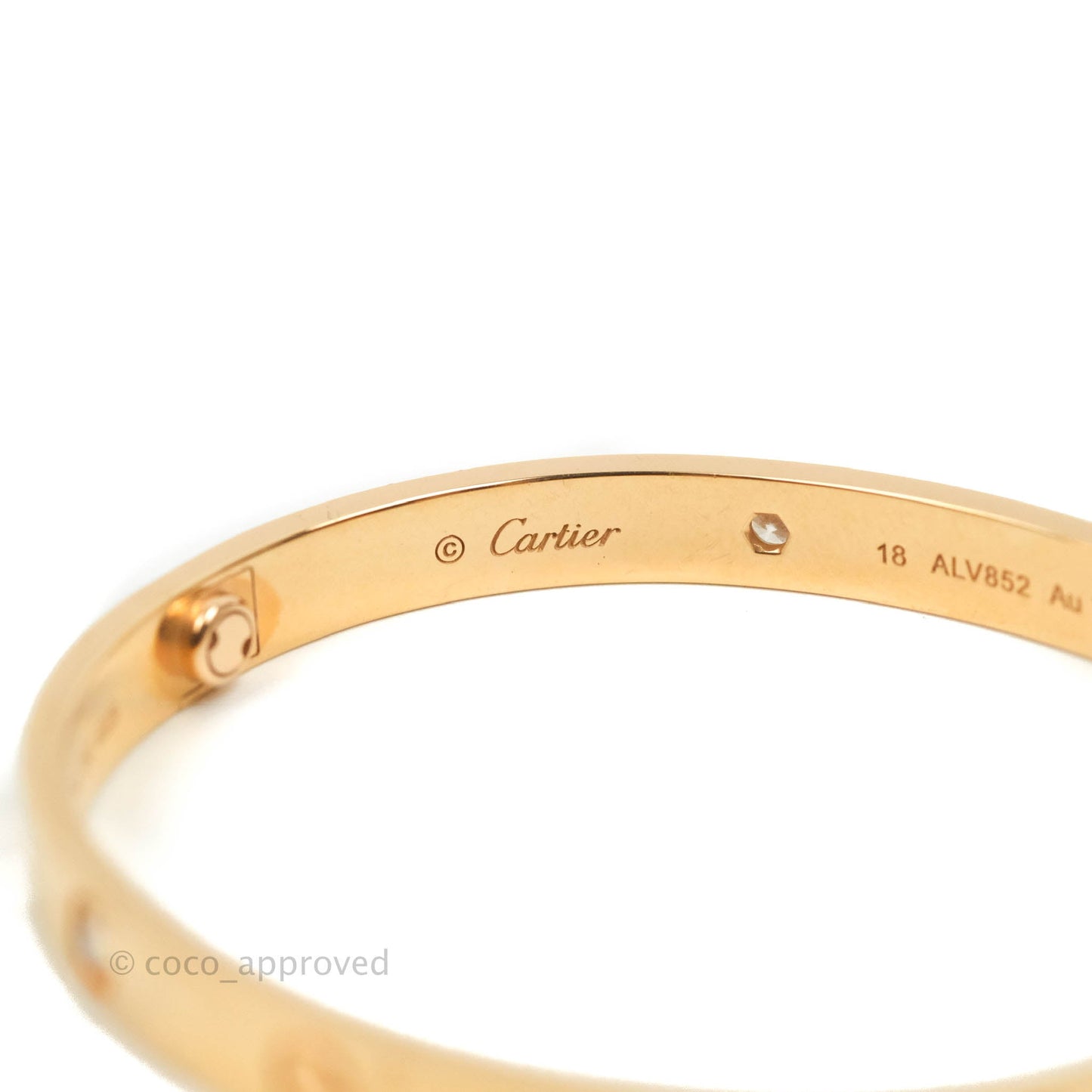 Cartier Love Bracelet 4 Diamond Rose Gold