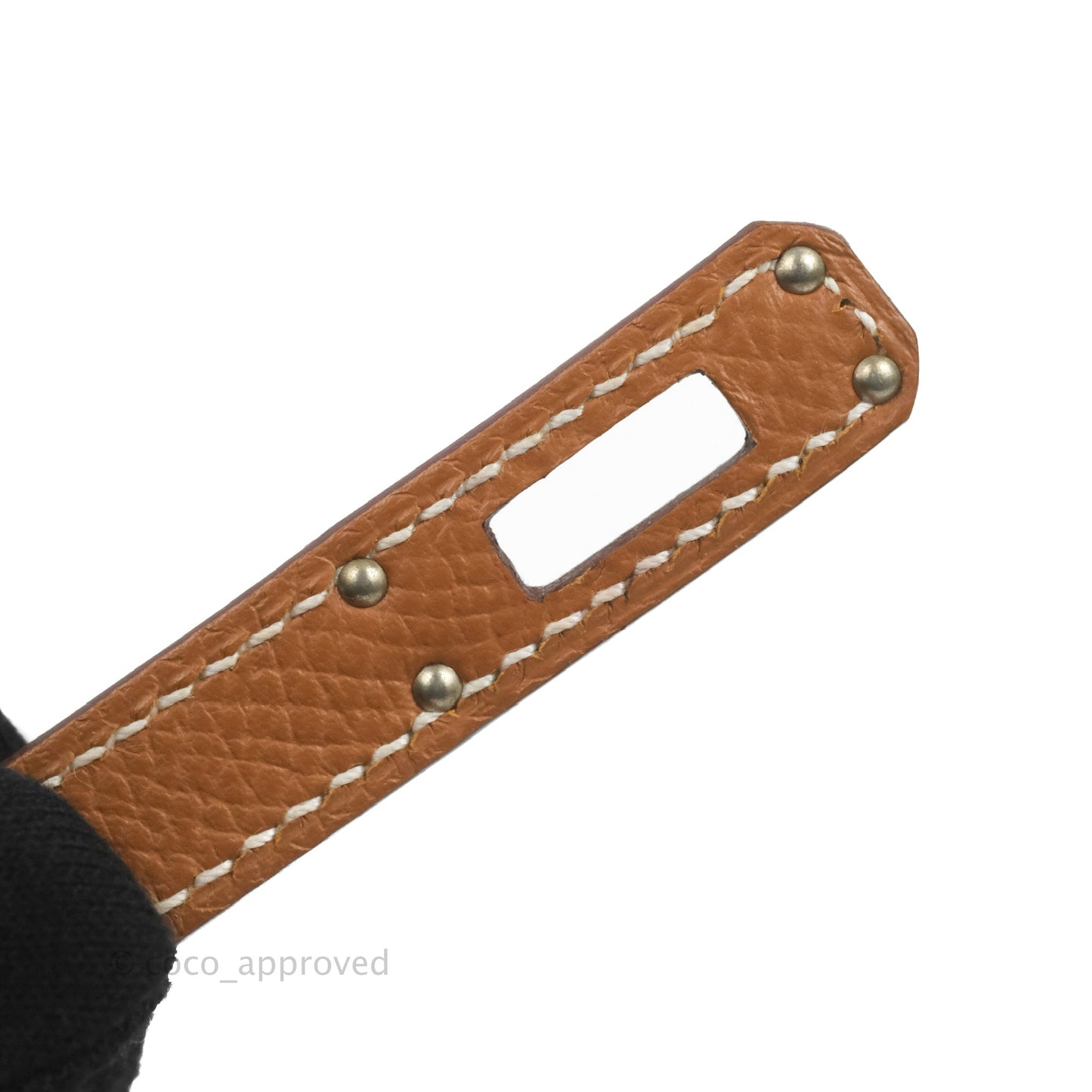 Hermès Mini Kelly II Sellier Gold Epsom Palladium Hardware