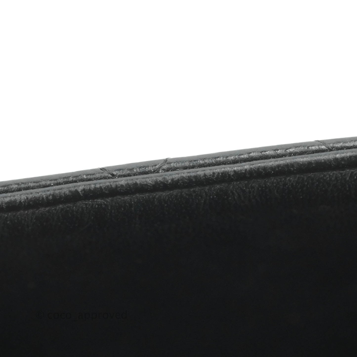 Chanel Mini Square Black Caviar Ruthenium Hardware