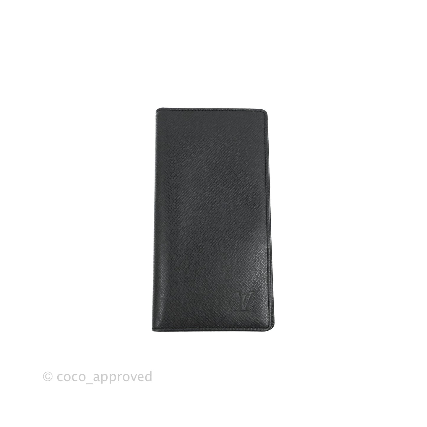 Louis Vuitton Porte Valeurs Long Wallet Black Taiga