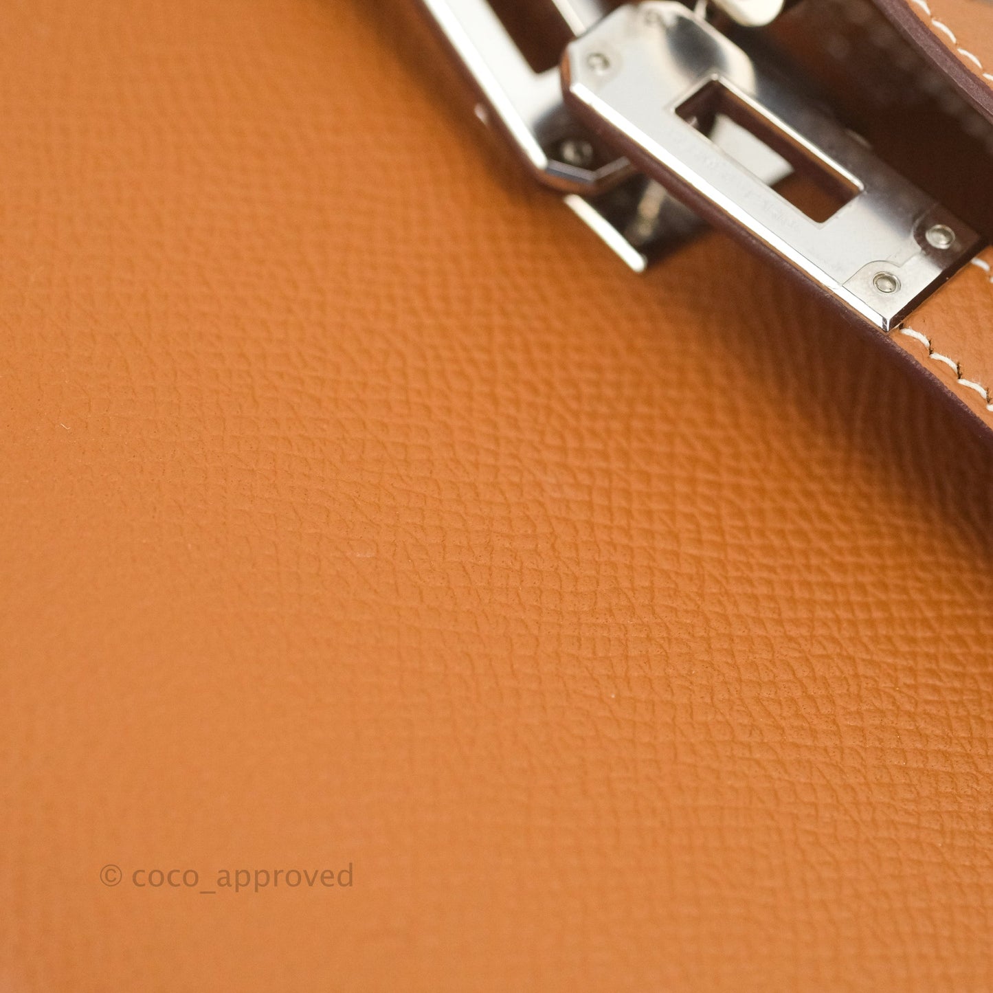 Hermès Mini Kelly II Sellier Gold Epsom Palladium Hardware