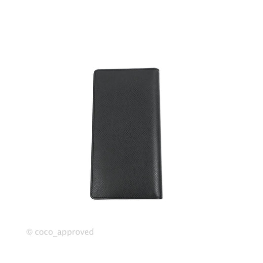 Louis Vuitton Porte Valeurs Long Wallet Black Taiga