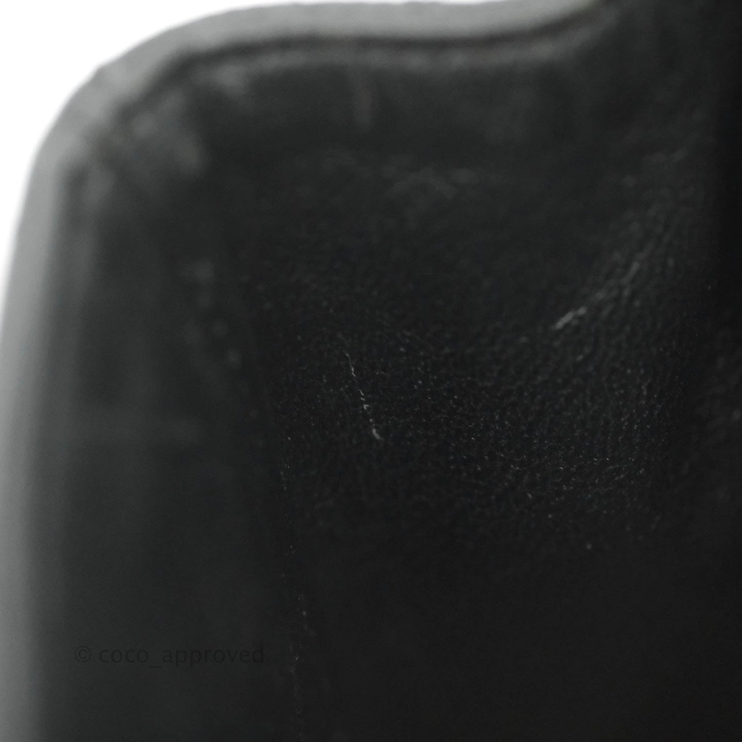 Chanel Mini Square Black Caviar Ruthenium Hardware