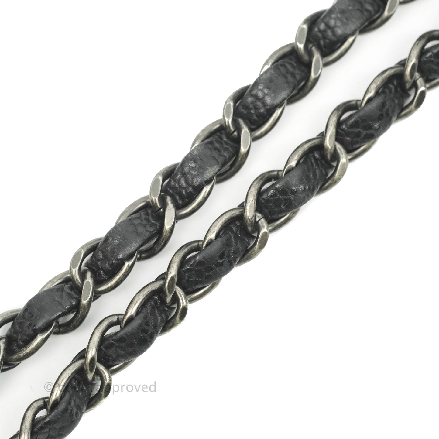Chanel Mini Square Black Caviar Ruthenium Hardware