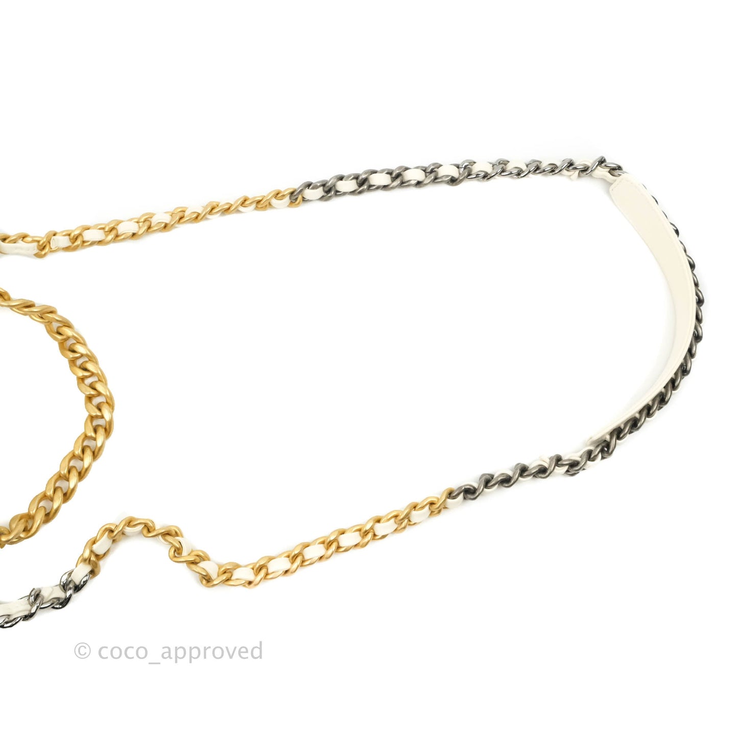 Chanel 19 Small White Mixed Hardware