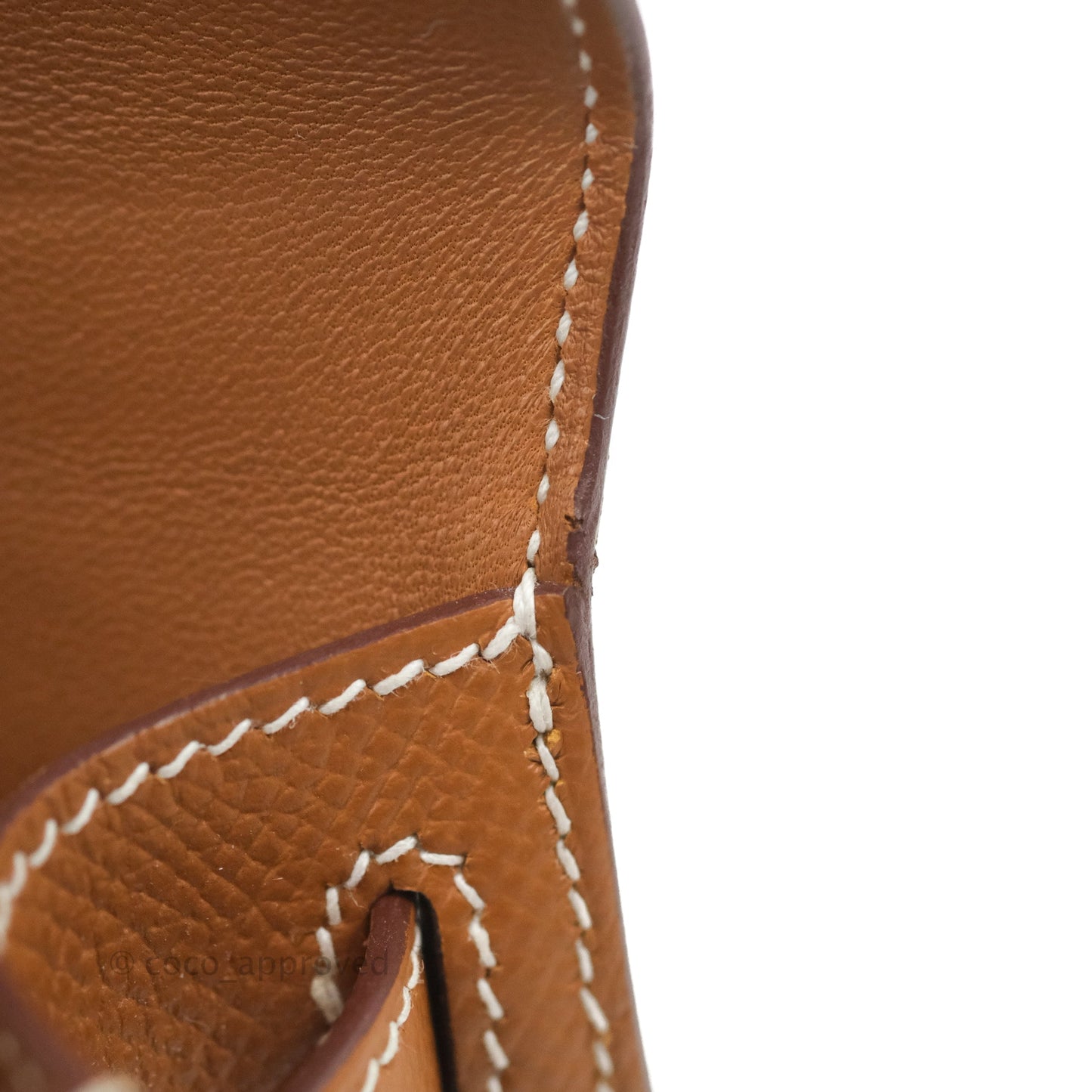 Hermès Mini Kelly II Sellier Gold Epsom Palladium Hardware
