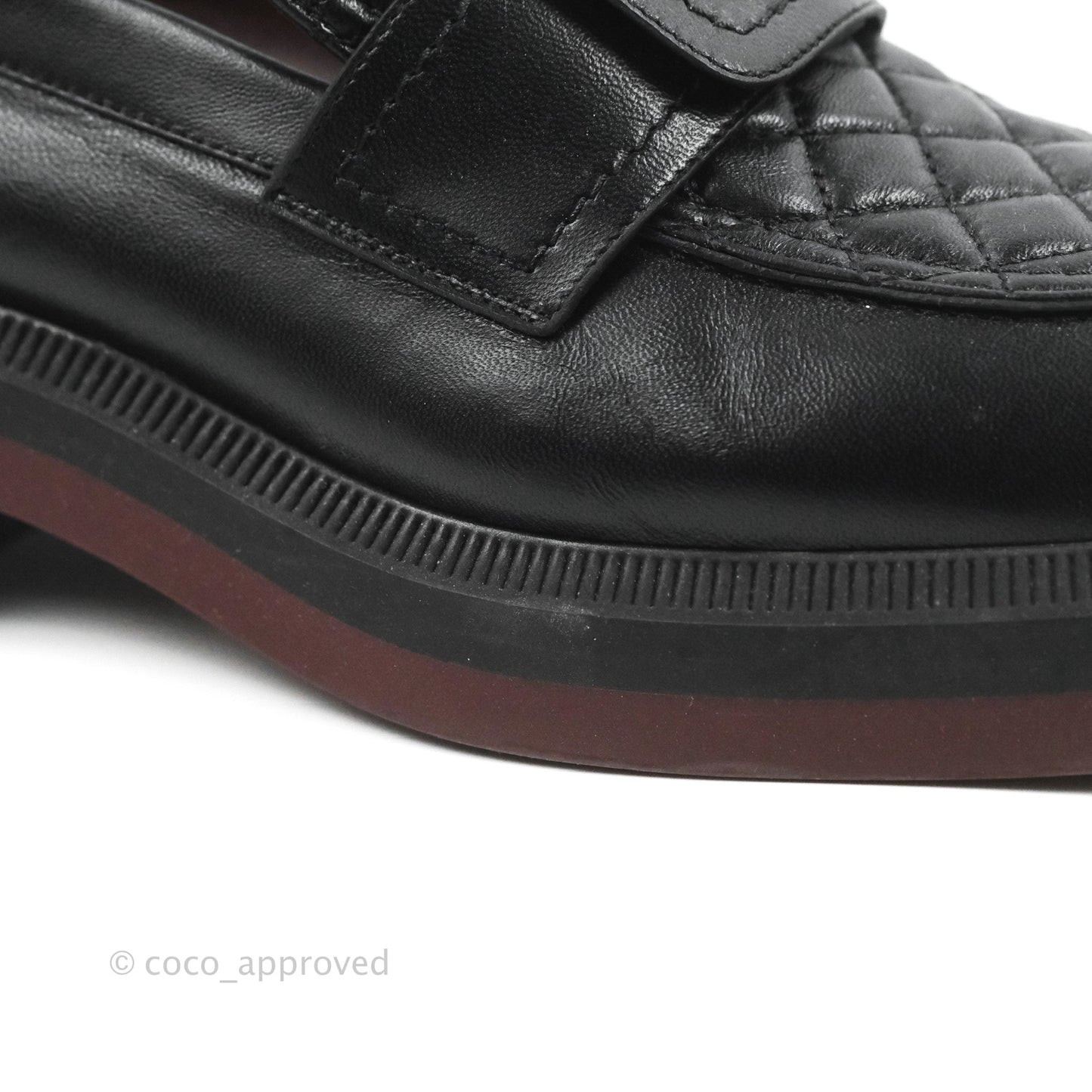 Chanel CC Turnlock Loafers Quilted Black Calfskin Gold Hardware Size 40