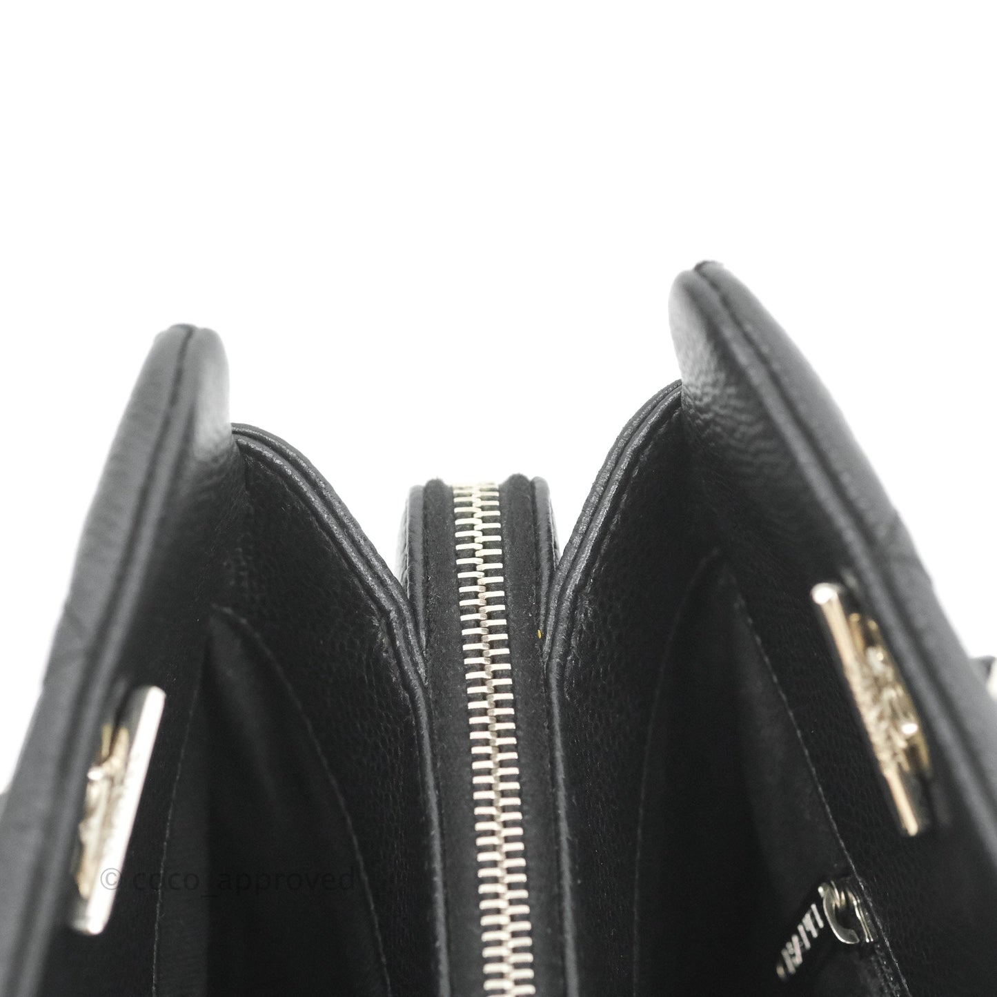 Chanel Quilted Caviar Leather Timeless CC Soft Shopping Tote Bag Black