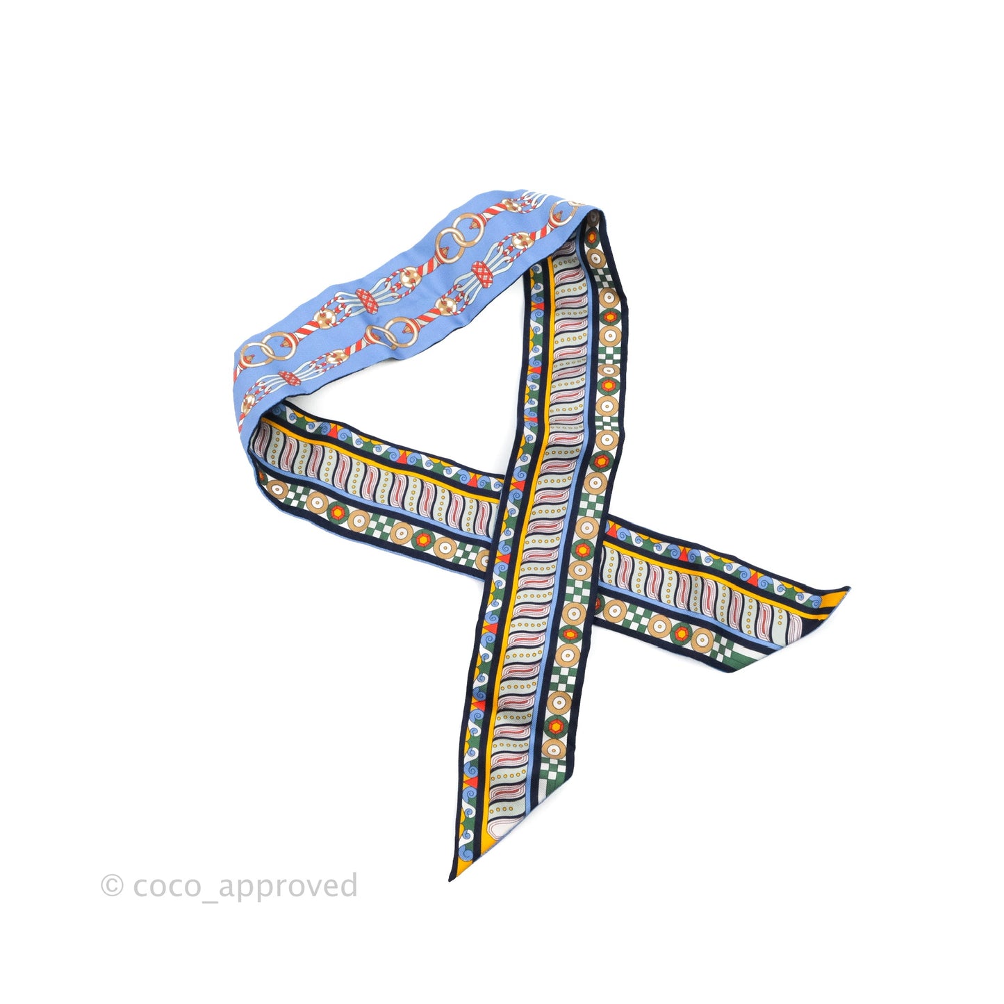 Hermès Harnais En Rosace Silk Twilly