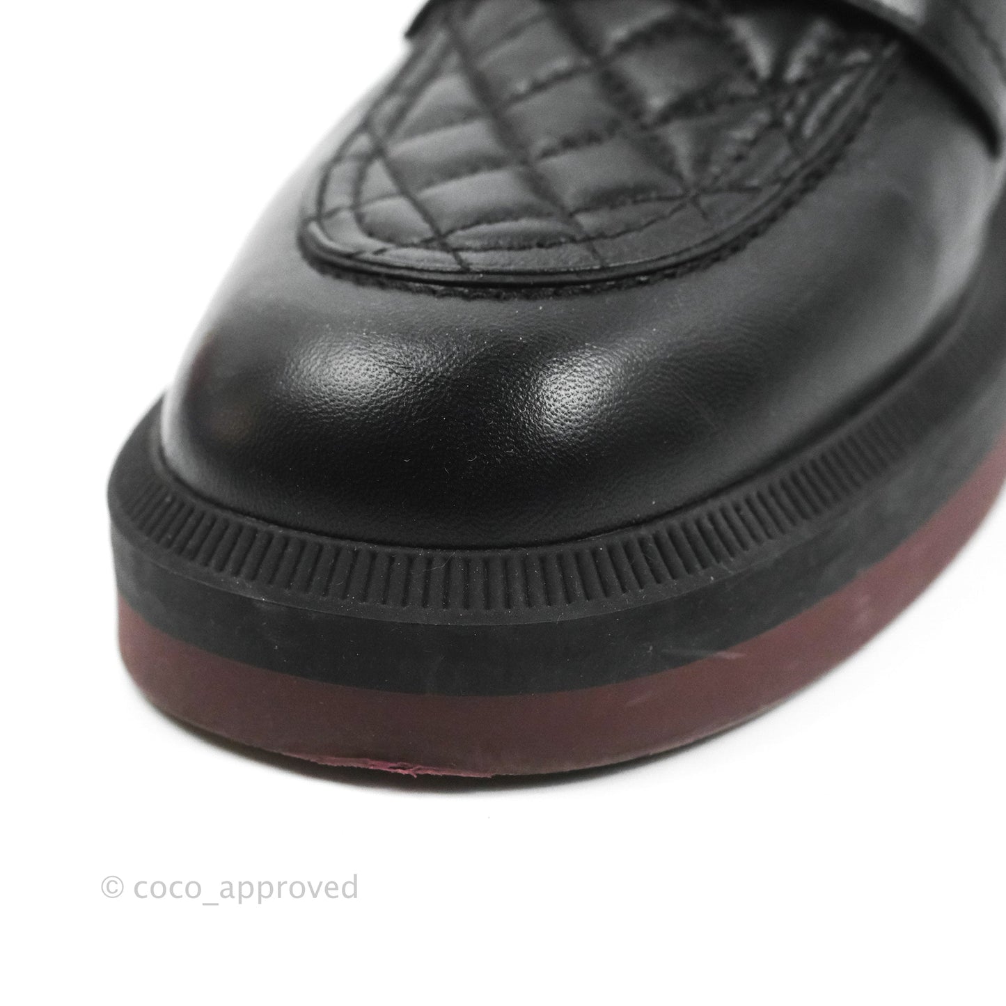 Chanel CC Turnlock Loafers Quilted Black Calfskin Gold Hardware Size 40