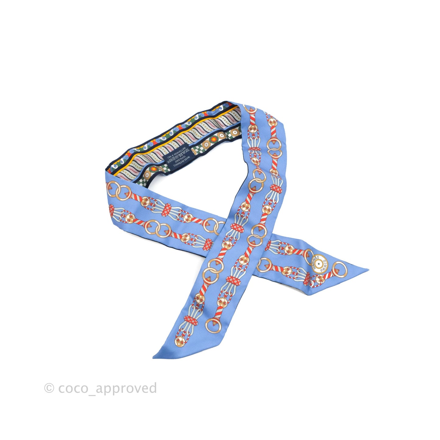 Hermès Harnais En Rosace Silk Twilly