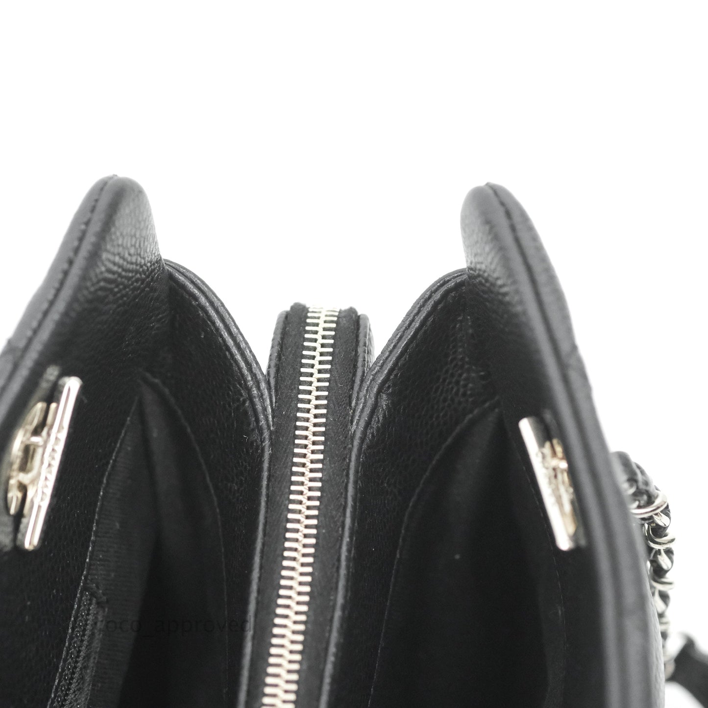 Chanel Quilted Caviar Leather Timeless CC Soft Shopping Tote Bag Black