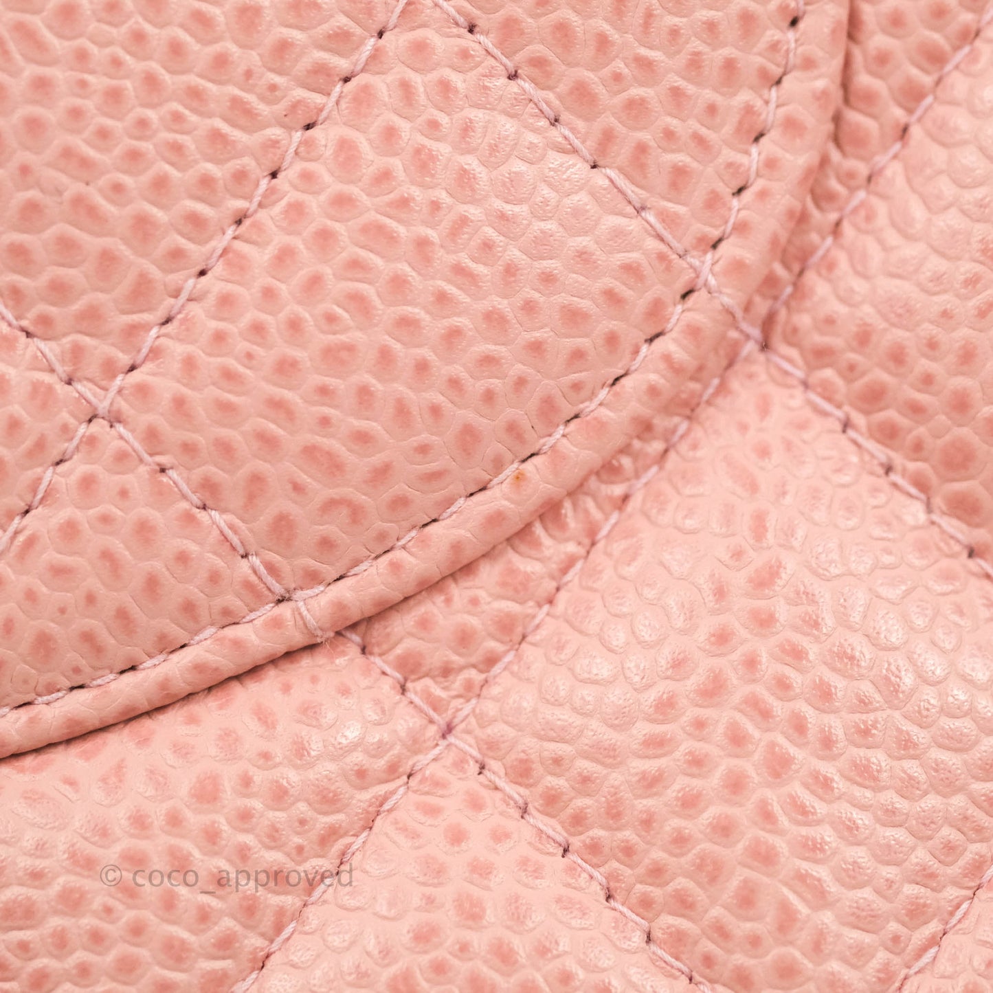 Chanel Vintage Classic M/L Medium Flap Quilted Pink Caviar 24K Gold Hardware