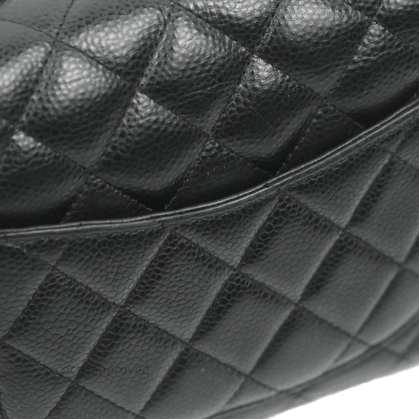 Chanel Mini Square Black Caviar Ruthenium Hardware