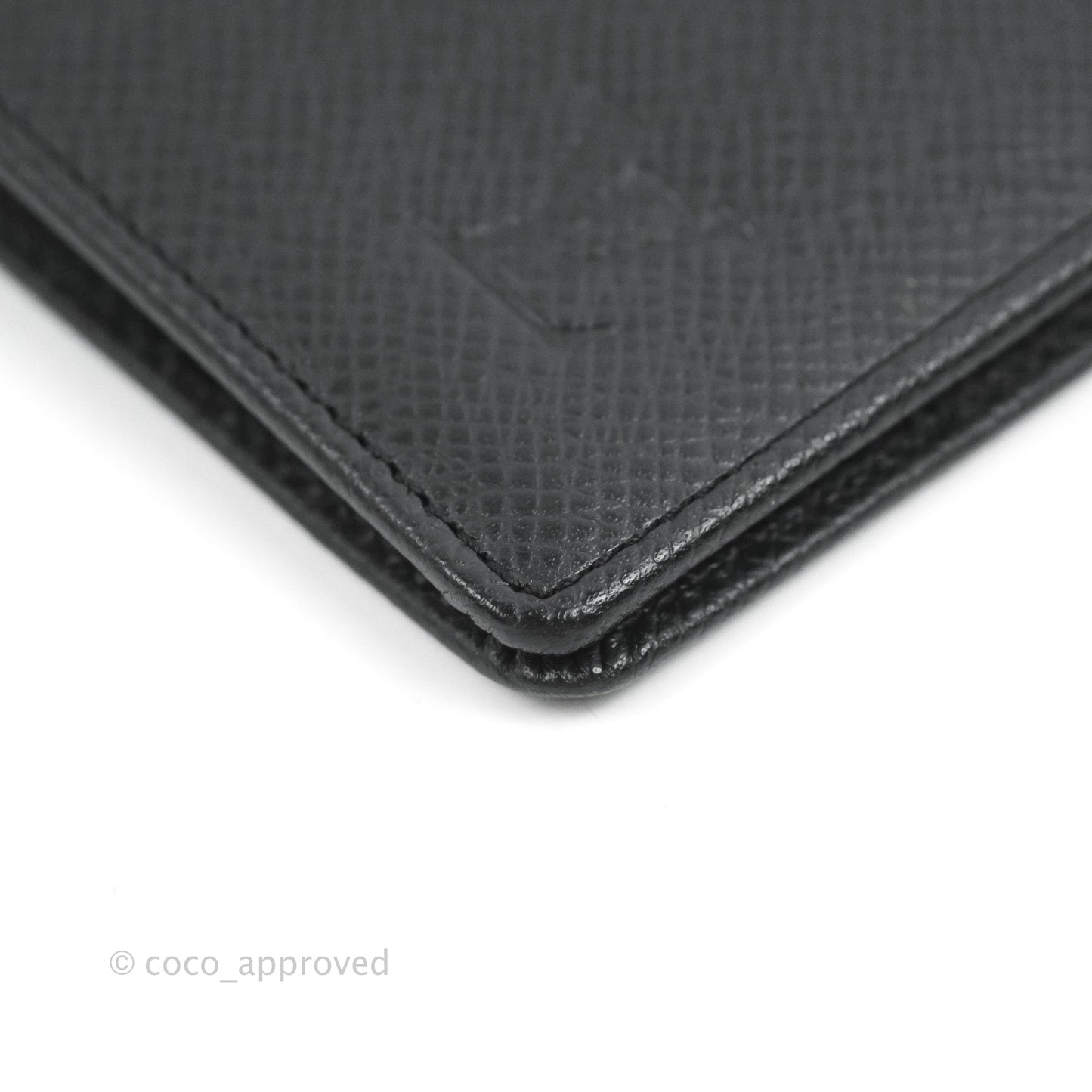 Louis Vuitton Porte Valeurs Long Wallet Black Taiga