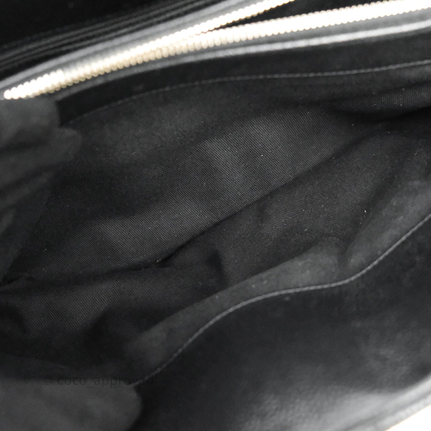 Chanel Quilted Caviar Leather Timeless CC Soft Shopping Tote Bag Black