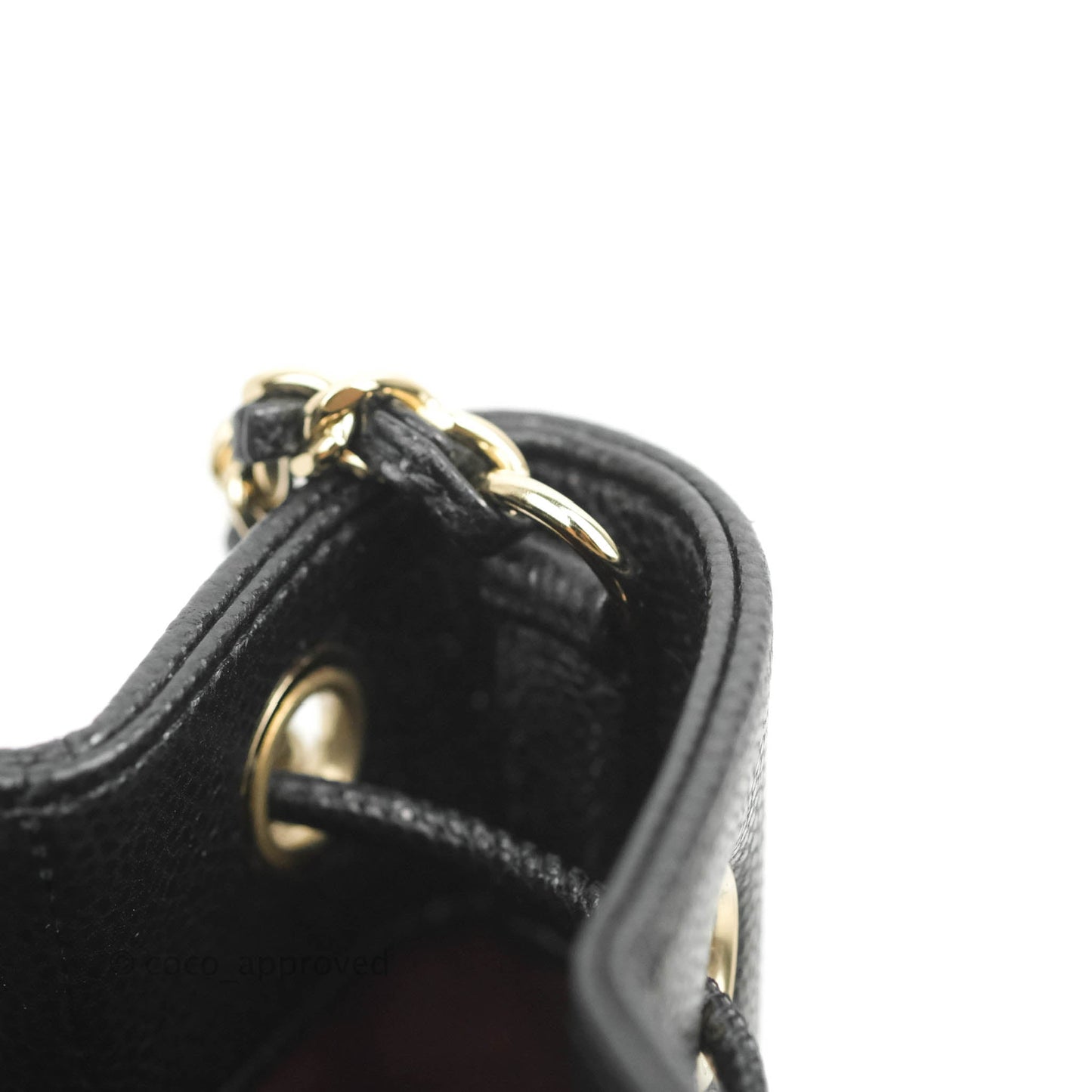 Chanel Caviar Quilted CC Pocket Bucket Bag Black Gold Hardware