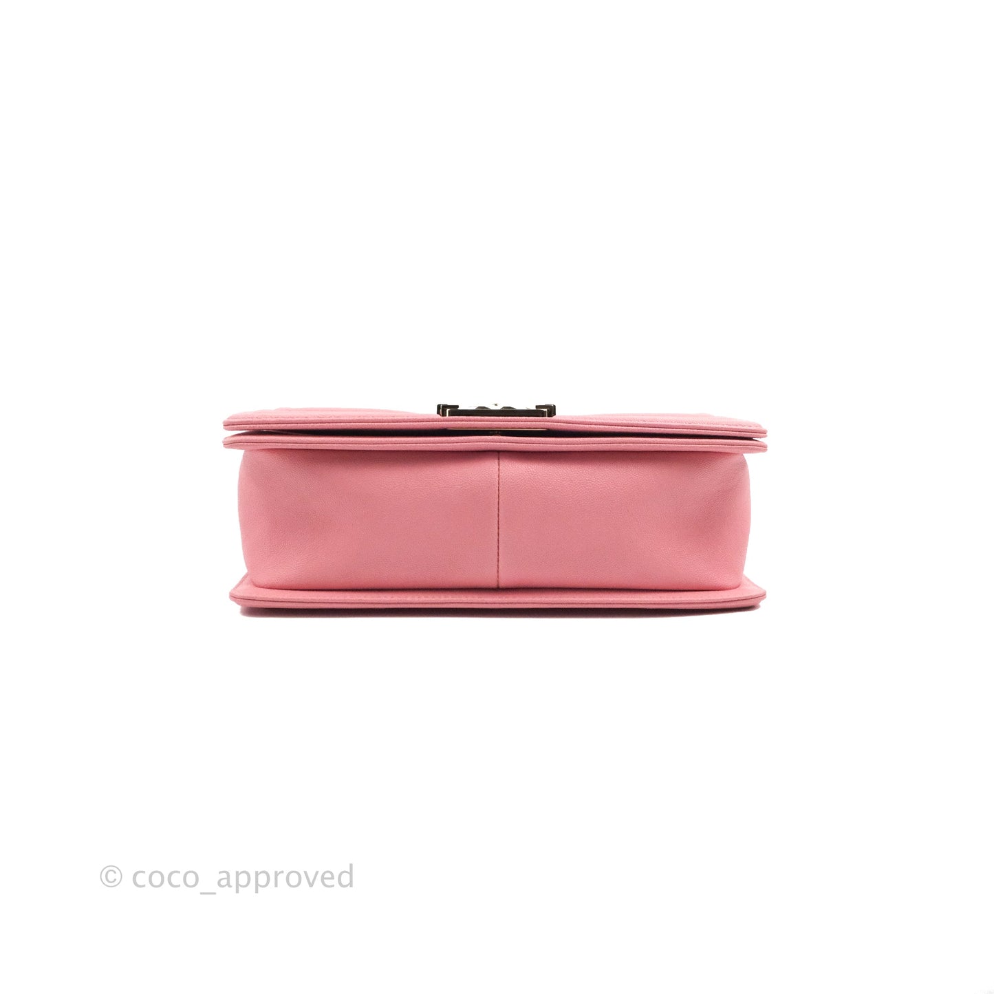 Chanel Quilted Medium Boy Rosy Pink Chevron Caviar Gold Hardware