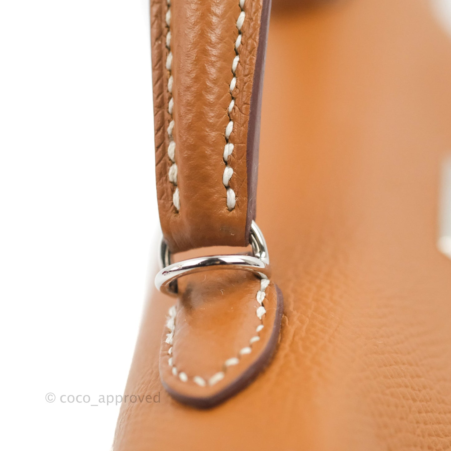 Hermès Mini Kelly II Sellier Gold Epsom Palladium Hardware
