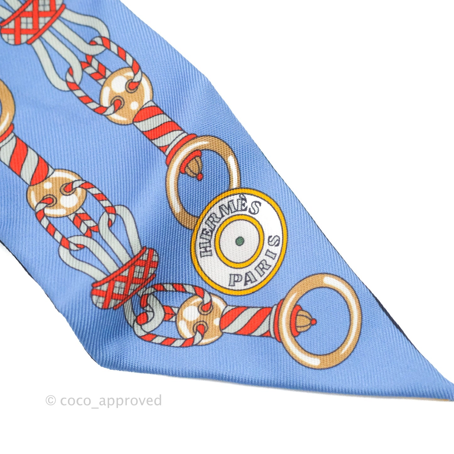 Hermès Harnais En Rosace Silk Twilly