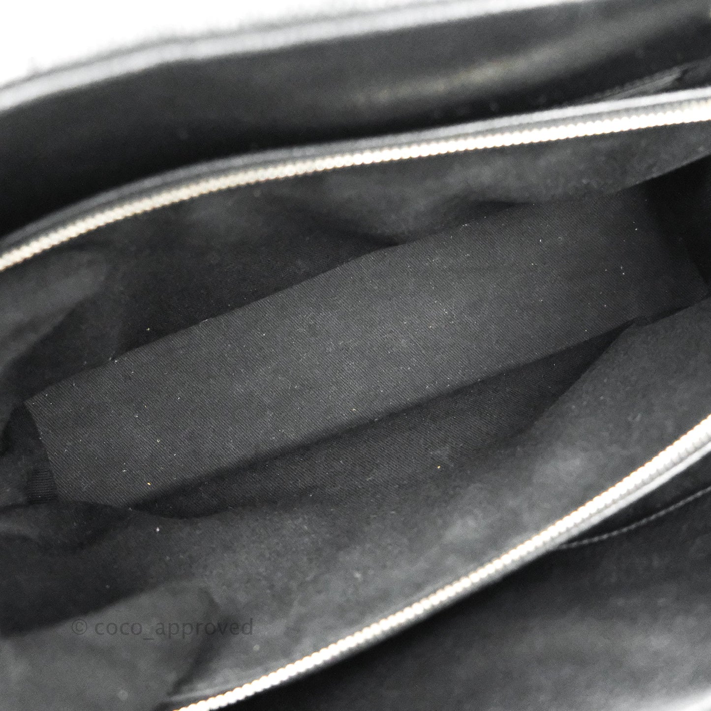 Chanel Quilted Caviar Leather Timeless CC Soft Shopping Tote Bag Black