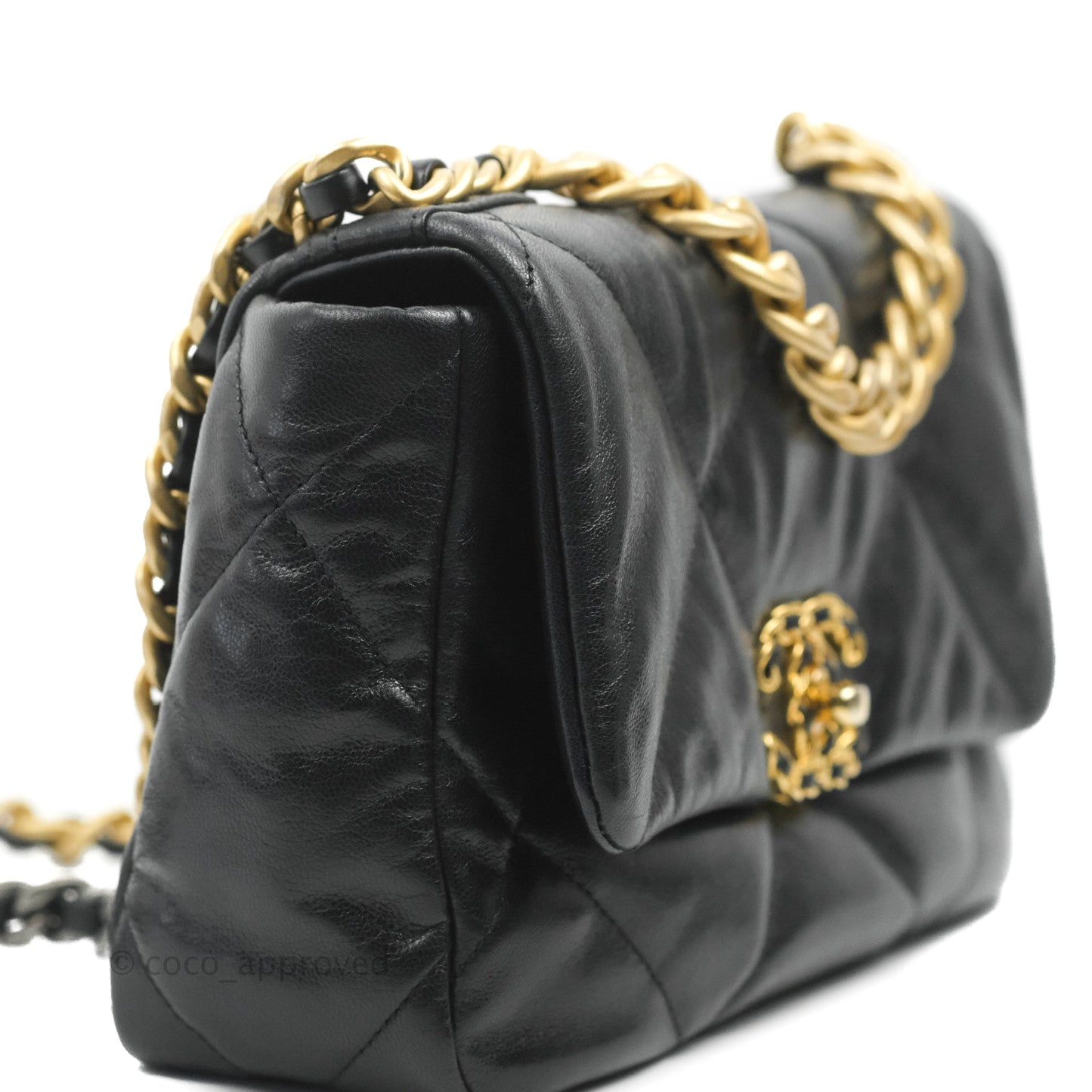 Chanel 19 Small Black Goatskin Mixed Hardware 20S