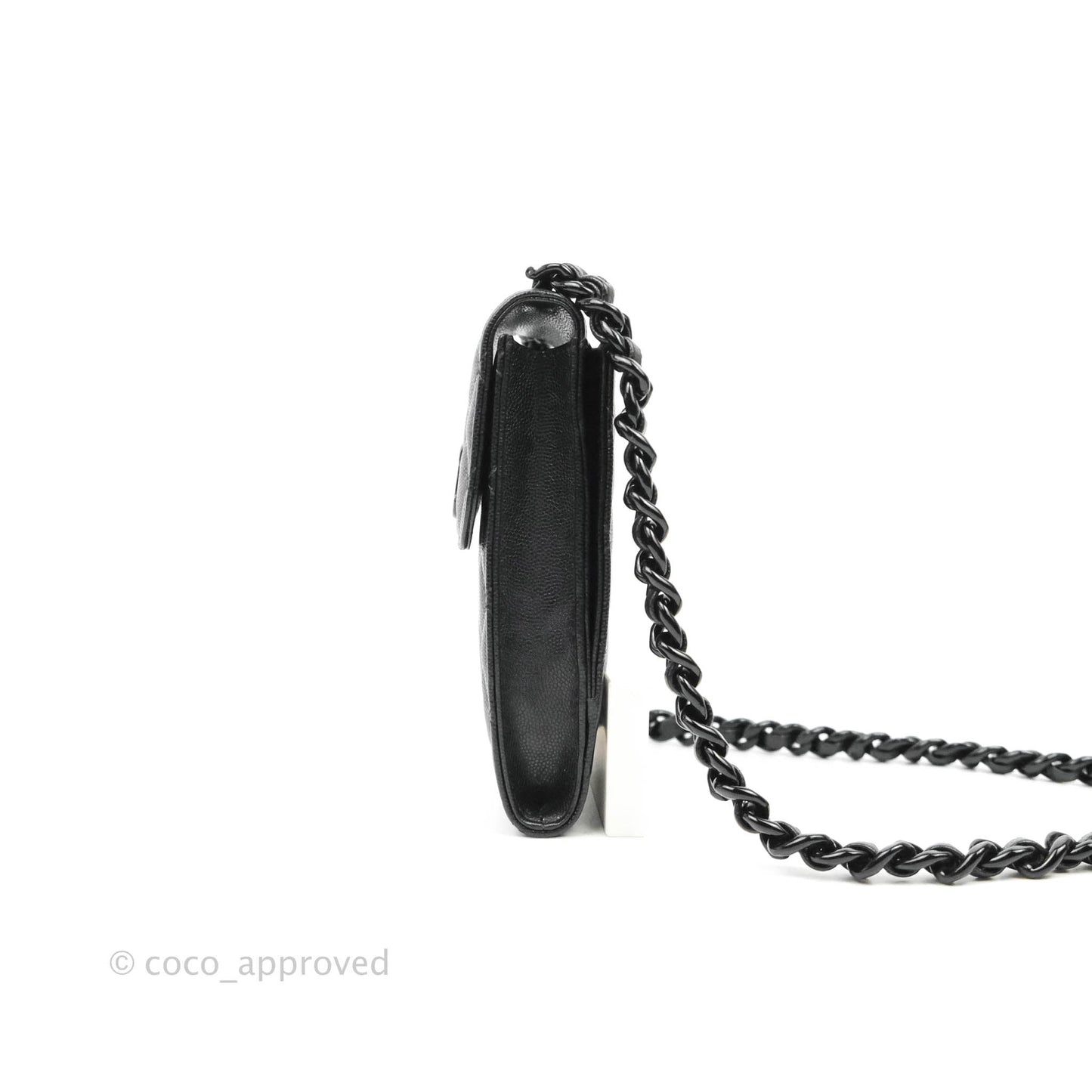 Chanel Quilted So Black Phone Holder Incognito Hardware