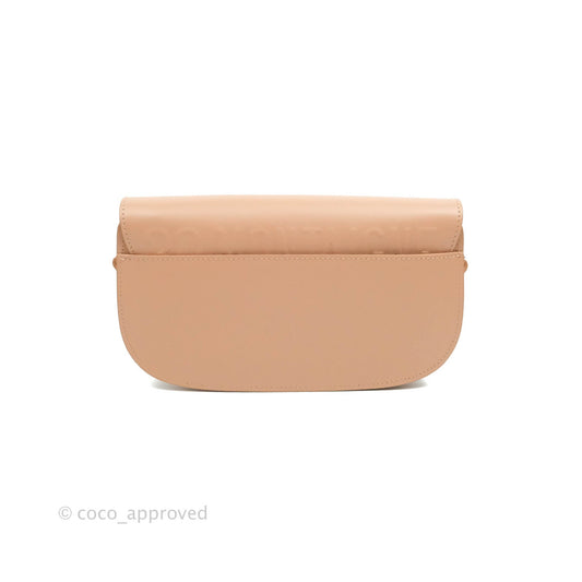 Christian Dior East West Bobby Bag Box Calfskin Beige Gold Hardware