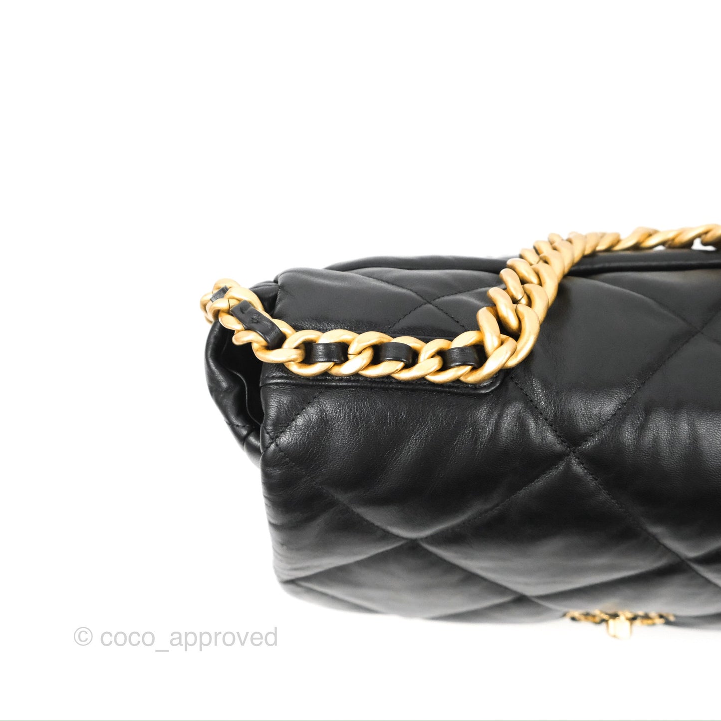 Chanel 19 Maxi Flap Bag Black Goatskin Mixed Hardware