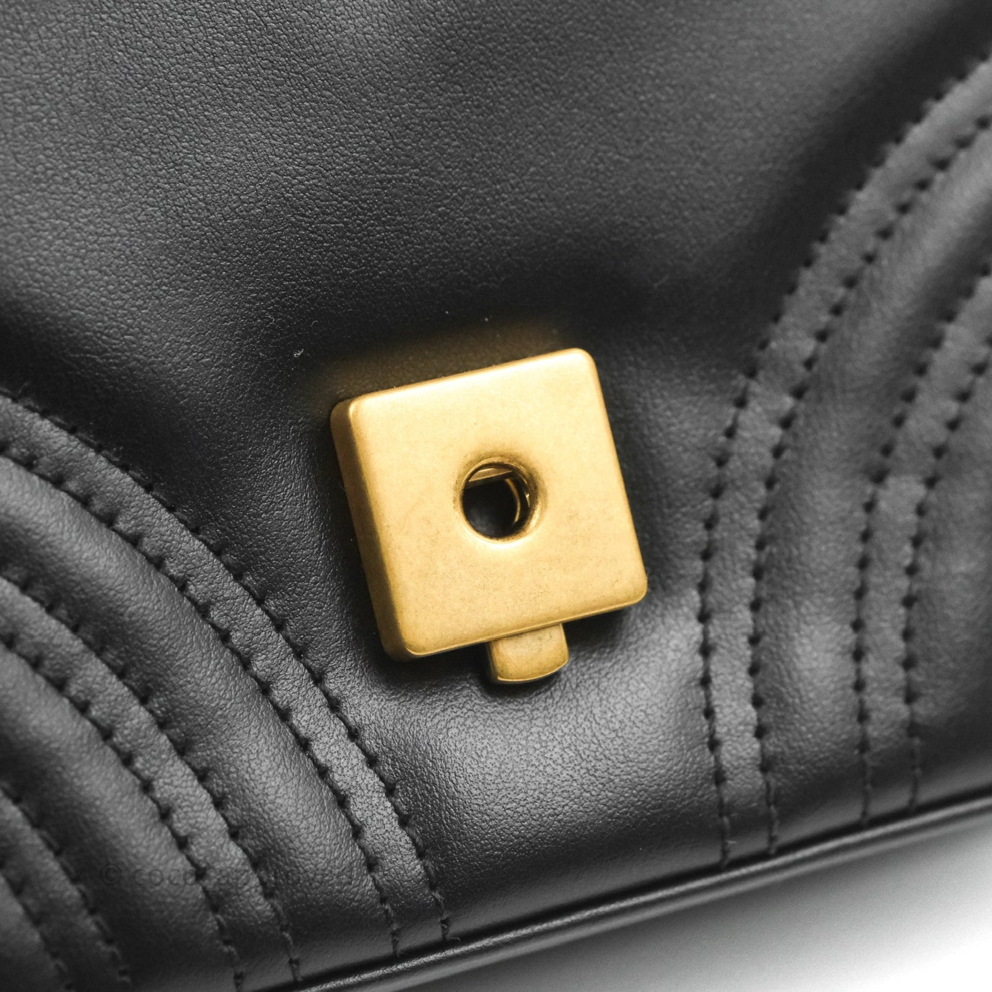 Gucci Mini GG Marmont Top Handle Bag Black
