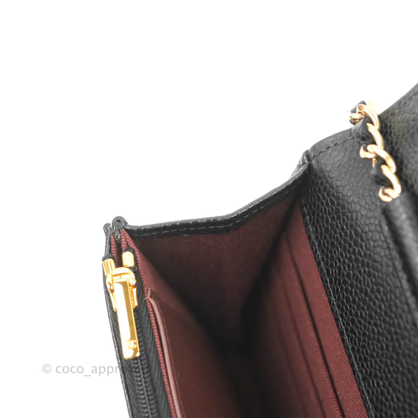 Chanel Quilted Classic WOC Black Caviar Gold Hardware